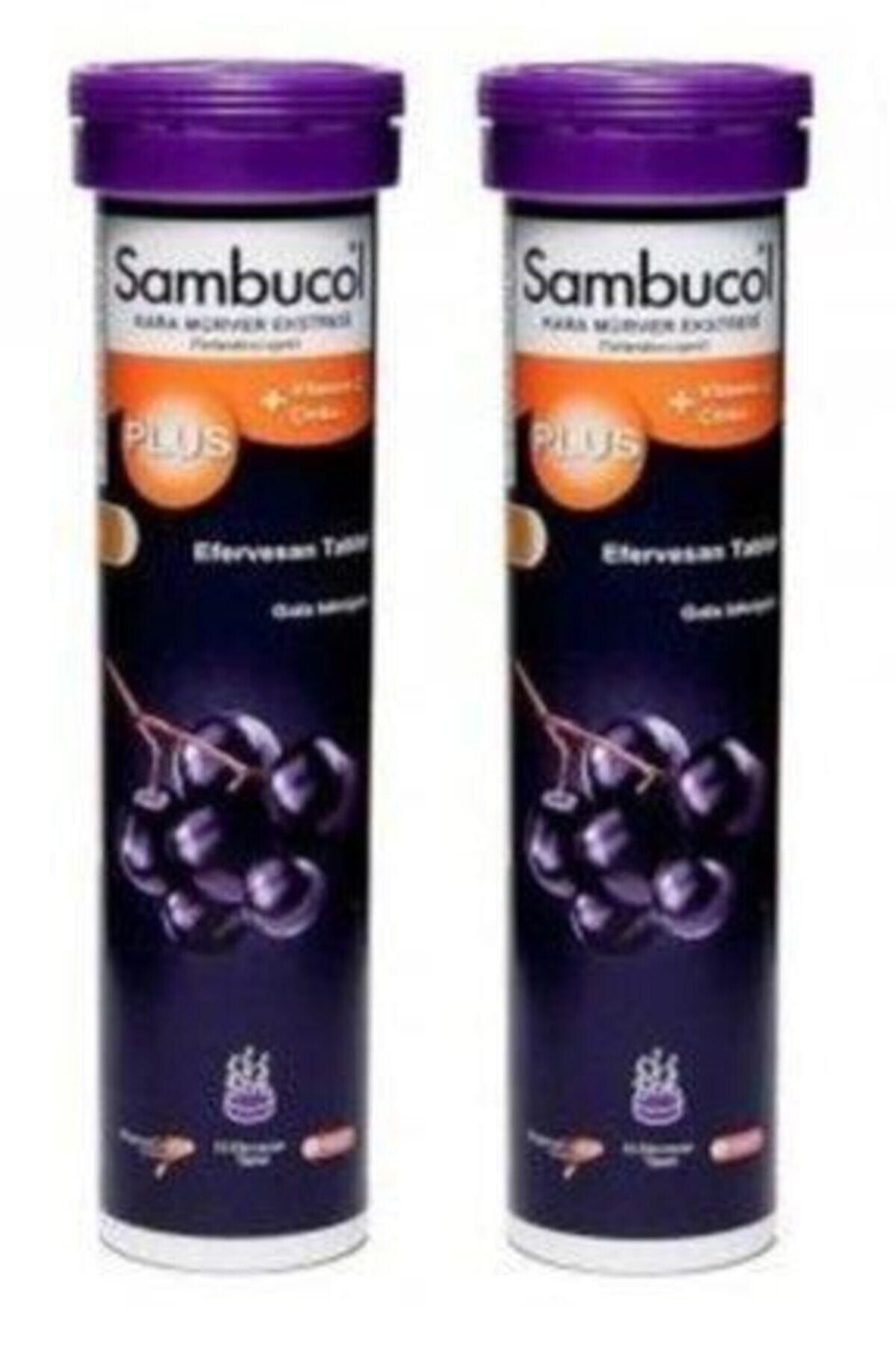 Sambucol Plus Kara Mürver + C Vitamini Çinko Takviye Edici Gıda 15 Tablet 2 Adet