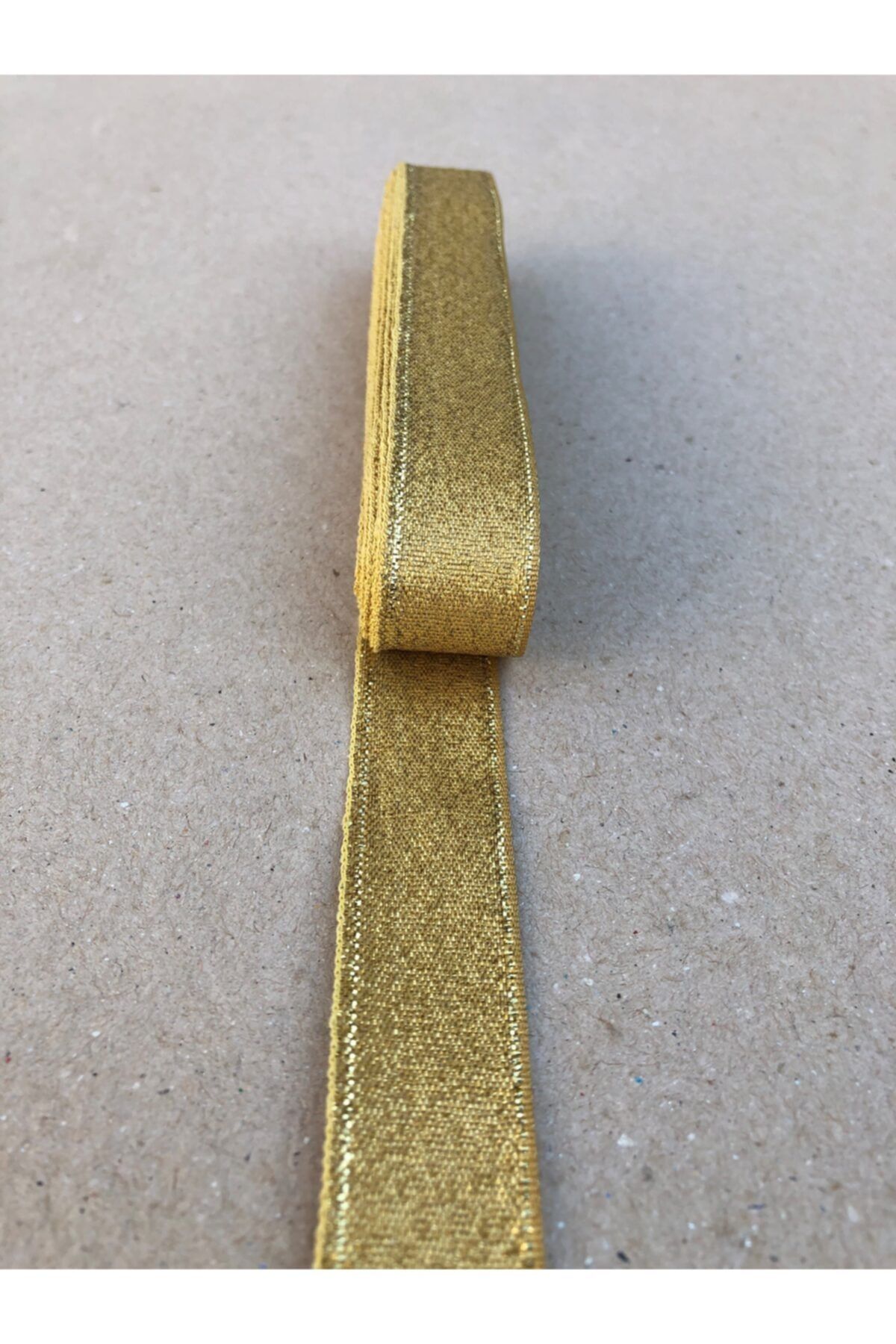 Kreatif Mağaza 10 Metre Altın Simli Kurdele (2 cm En)