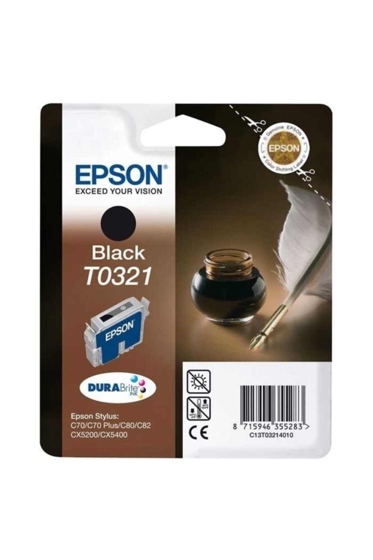 Epson T0321-c13t03214020 Siyah Kartuş