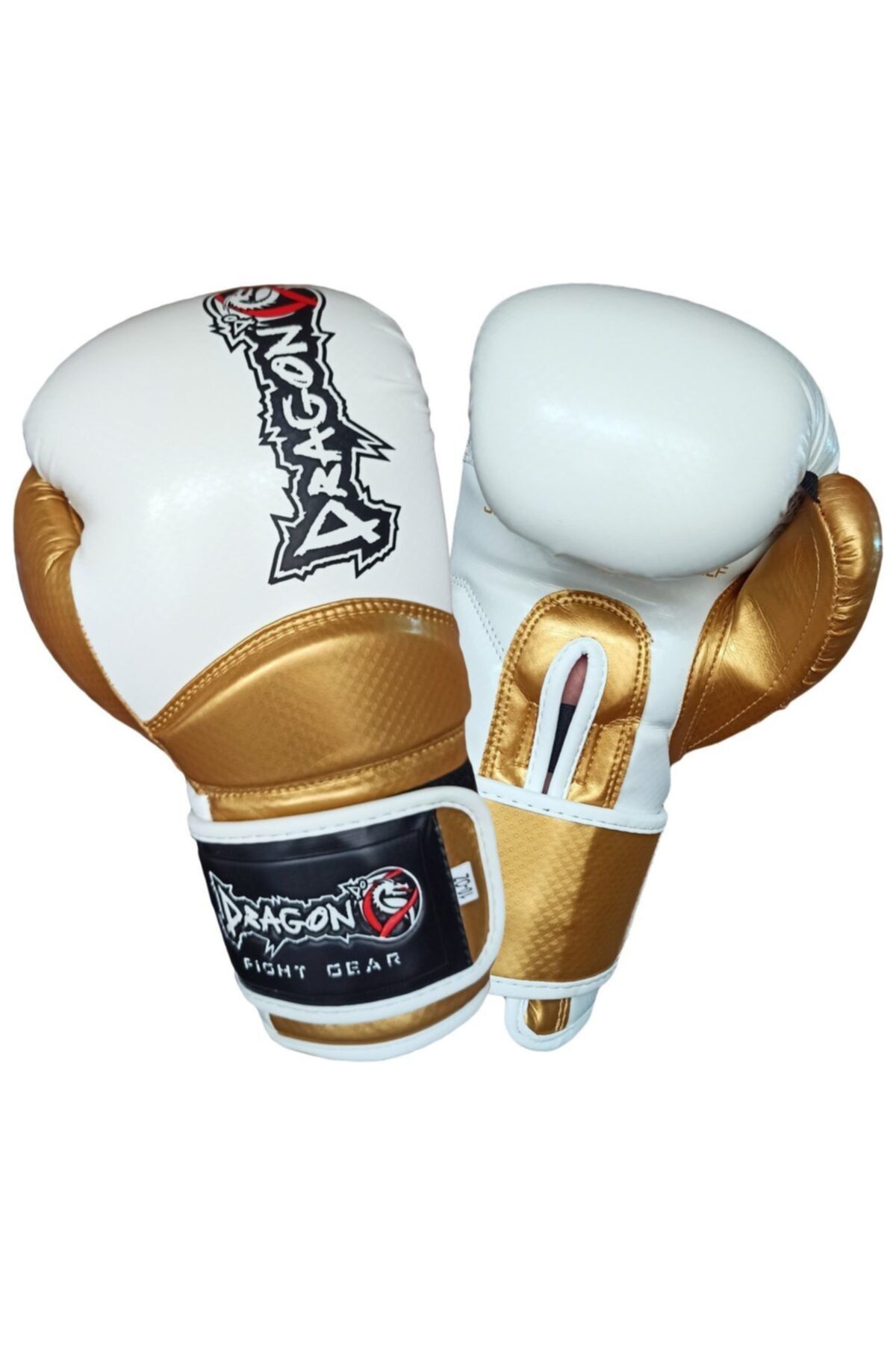 Dragondo Carbon 5 Muay Thai Boks Ve Kick-boks Eldiveni Beyaz 10 Oz