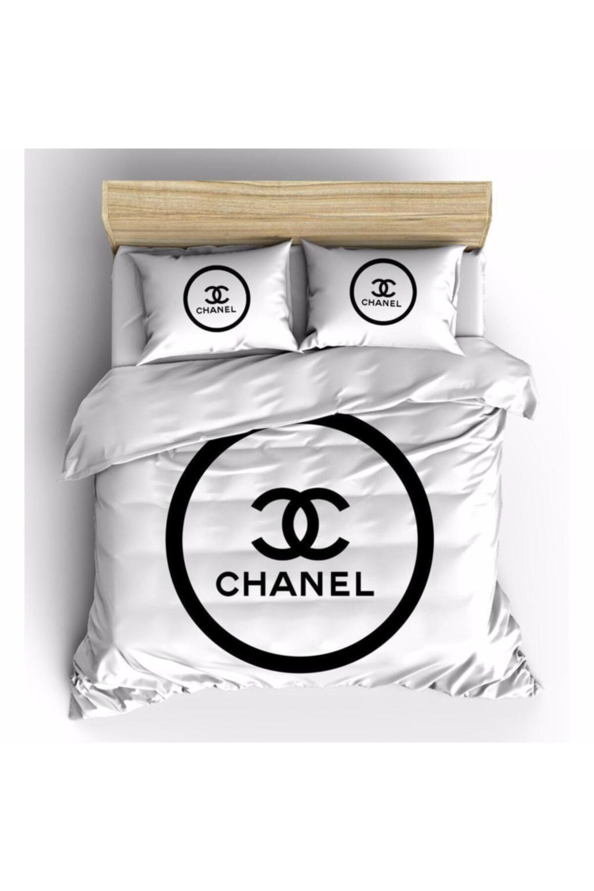 Moda Chanel Arg Cotton Çift Kişilik Nevresim Takımı Q00123