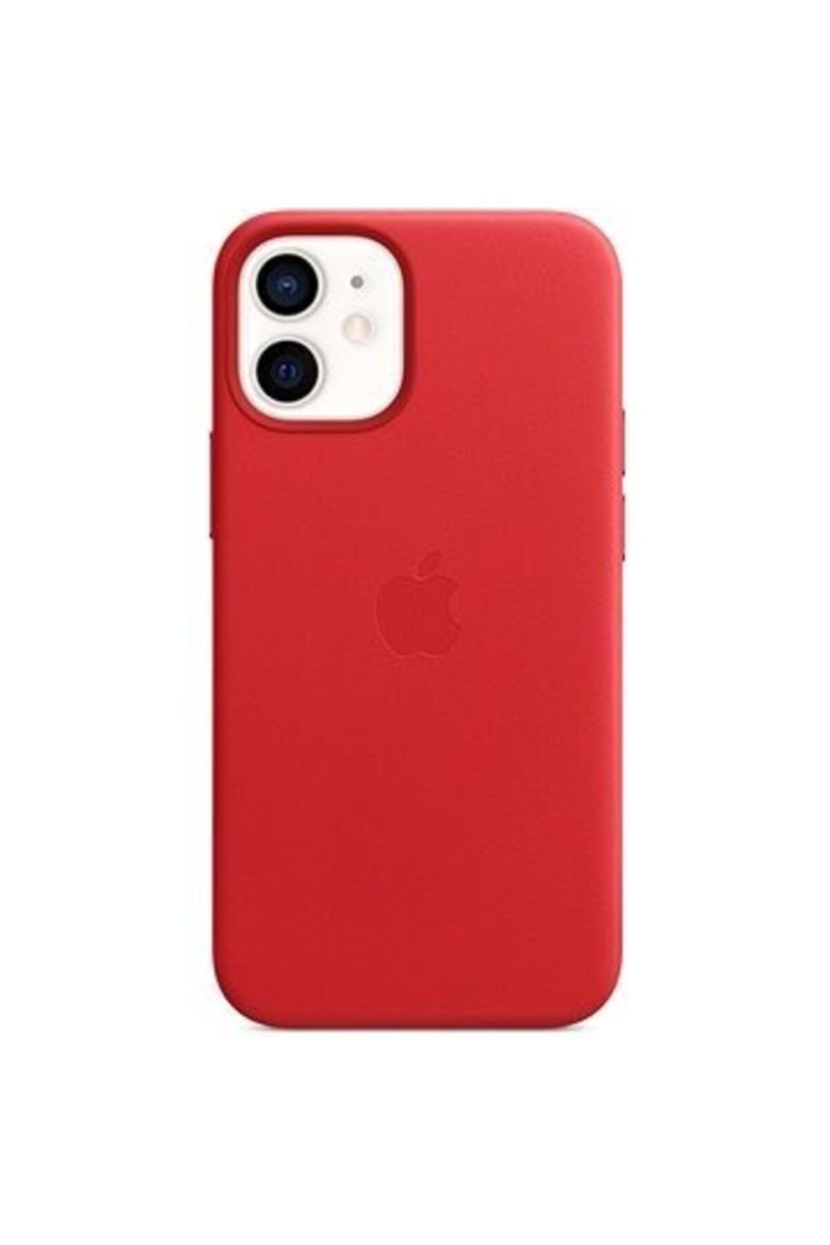 Apple Iphone 12 Mini Deri Kılıf Magsafe Özellikli Kırmızı