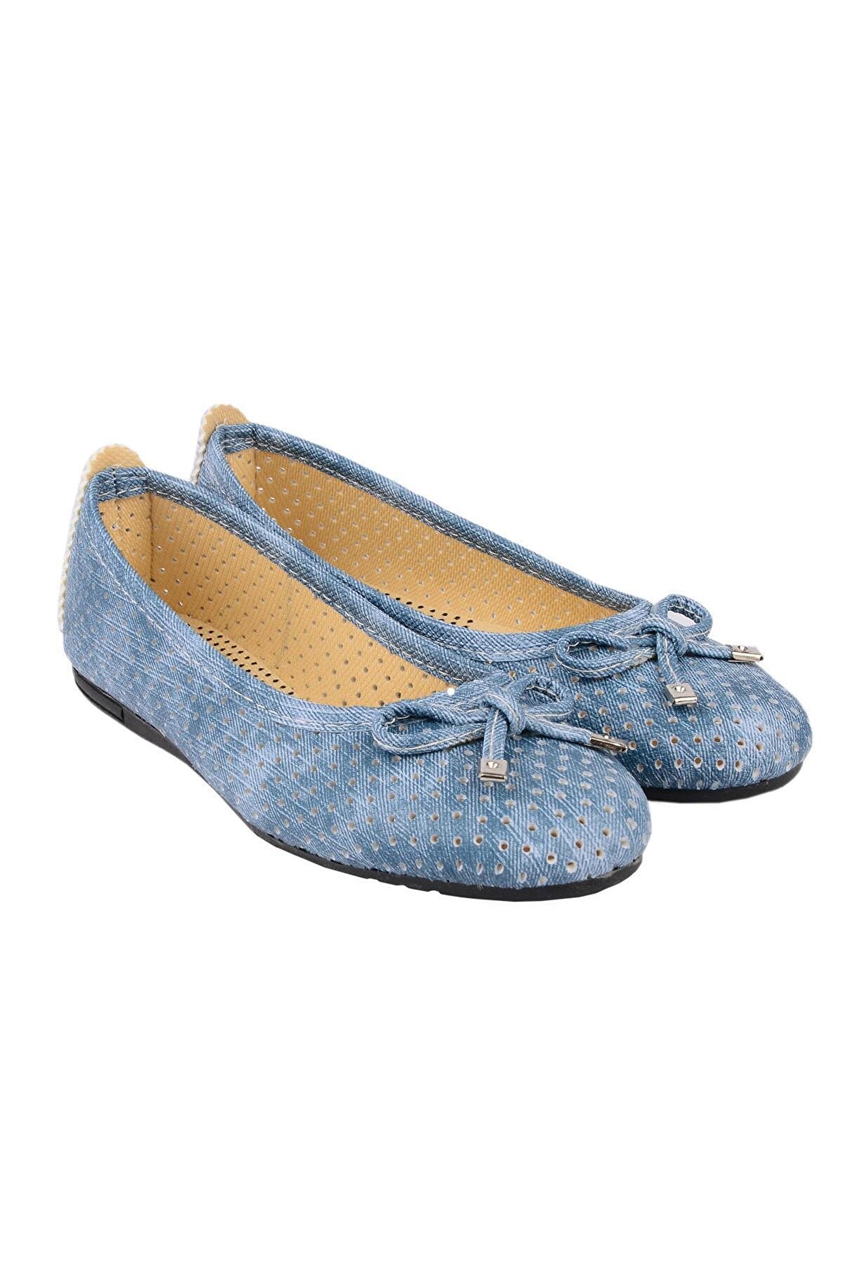 ODESA Kadın Kot Mavisi Günlük Babet Ayakkabı