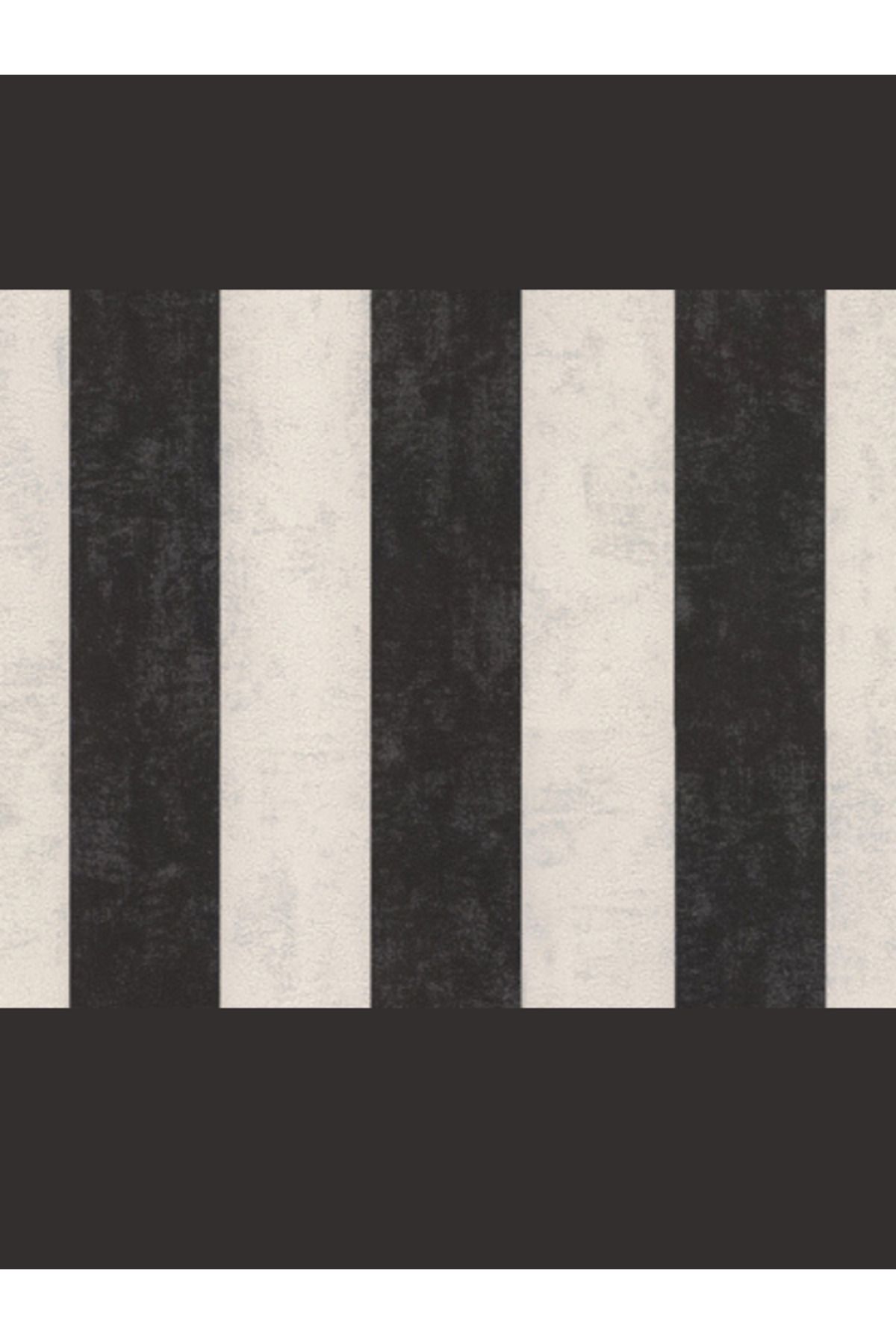 Decowall Siyah-Beyaz Çizgili Duvar Kağıdı 5002-04 RETRO DK