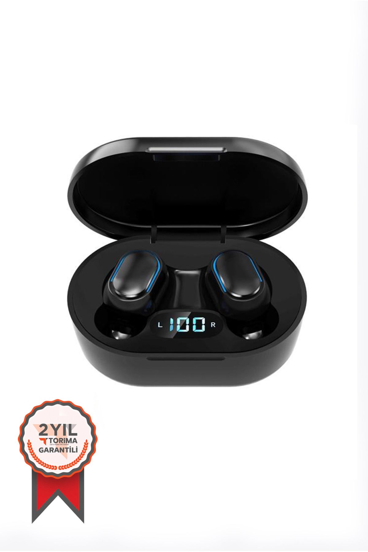 Torima E7s Bluetooth Kulaklık Extra Bass Hd Ses Çift Mikrofon Universal Kablosuz Kulaklık Siyah