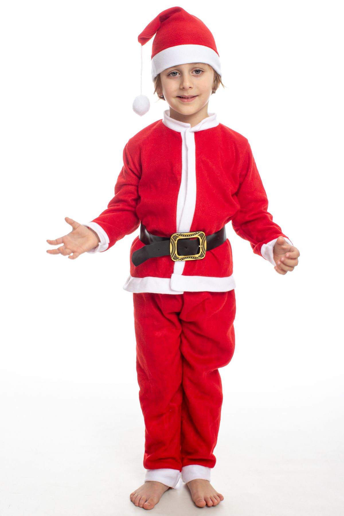 ADA BEBEK ÇOCUK Erkek Çocuk Noel Kostümü Yılbaşı Kostümü Noelbaba