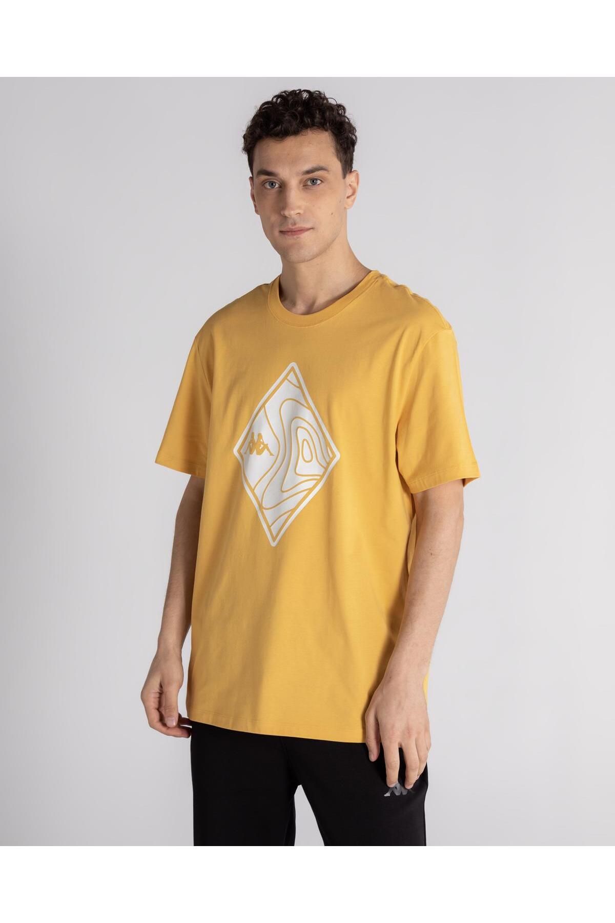 Kappa Nigraph Erkek Altın Sarısı Regular Fit Tişört