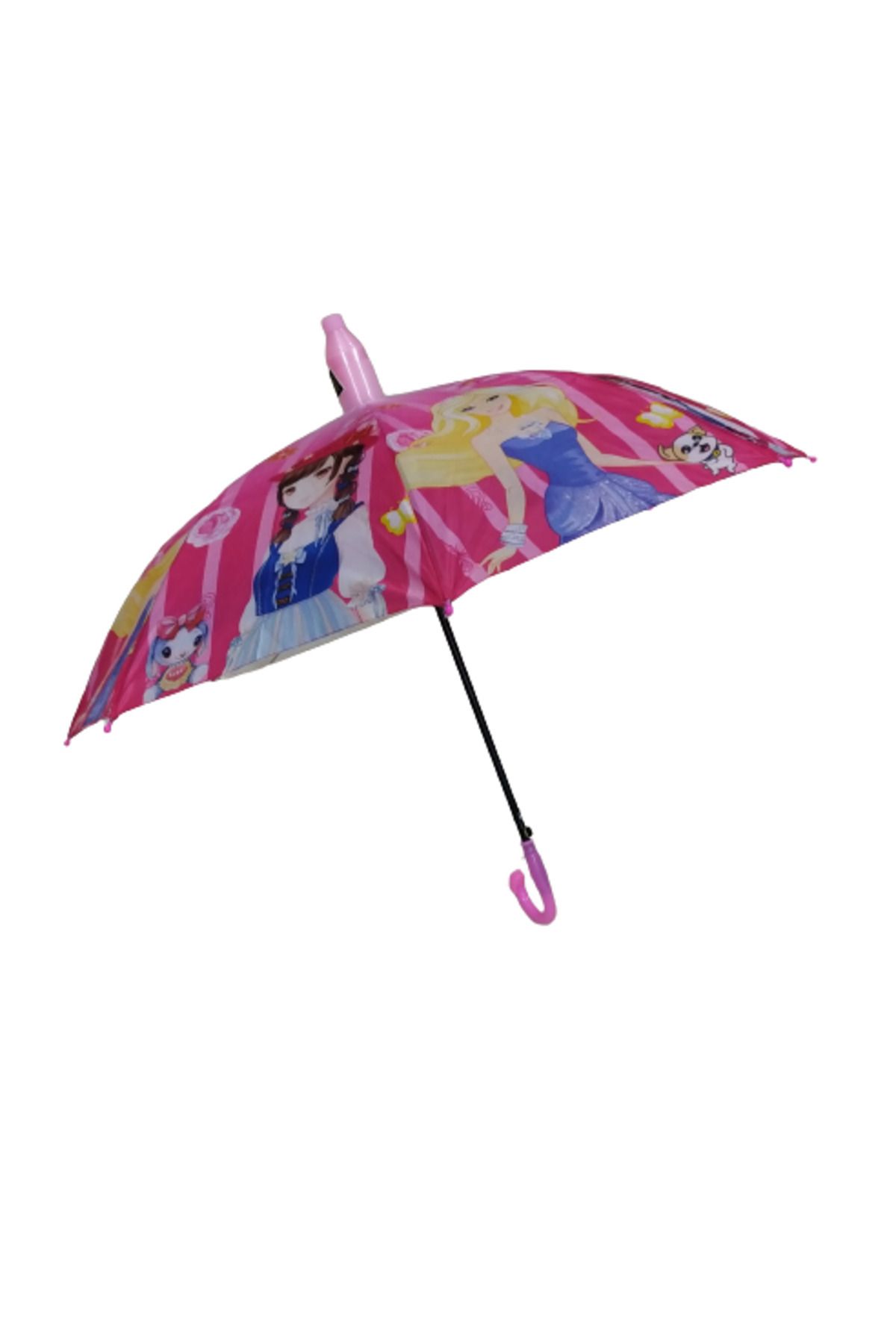 TREND Bardaklı düdüklü Figürlü Kız Çocuk şemsiye 8 Telli