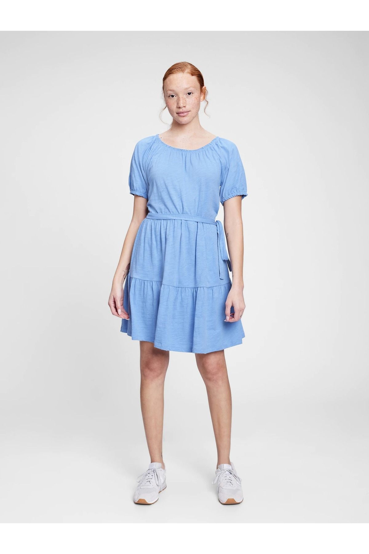 GAP Kadın Mavi Foreversoft Mini Elbise