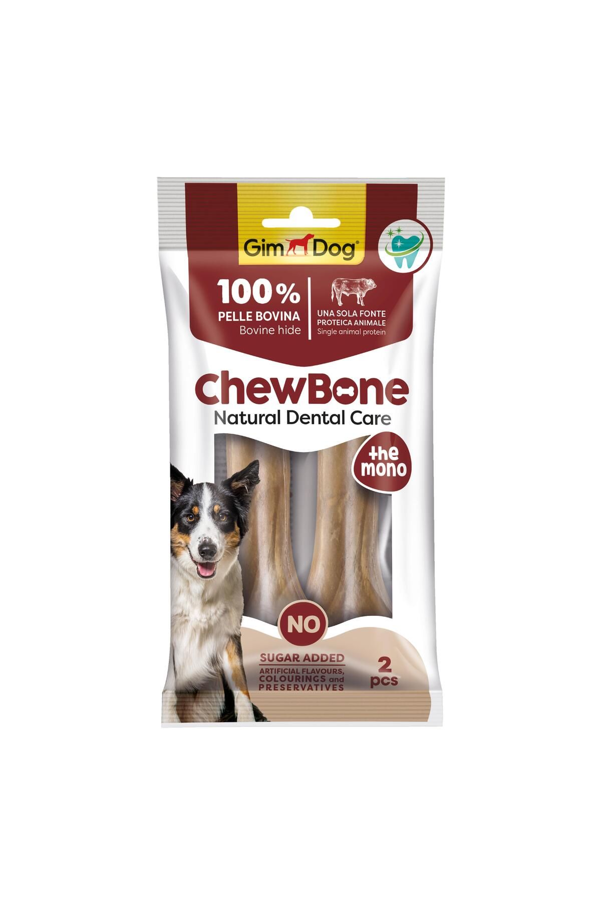 Gimdog Chew Bones Press Köpek Çiğneme Kemiği 5,5’’ 150 Gr 2li Naturel