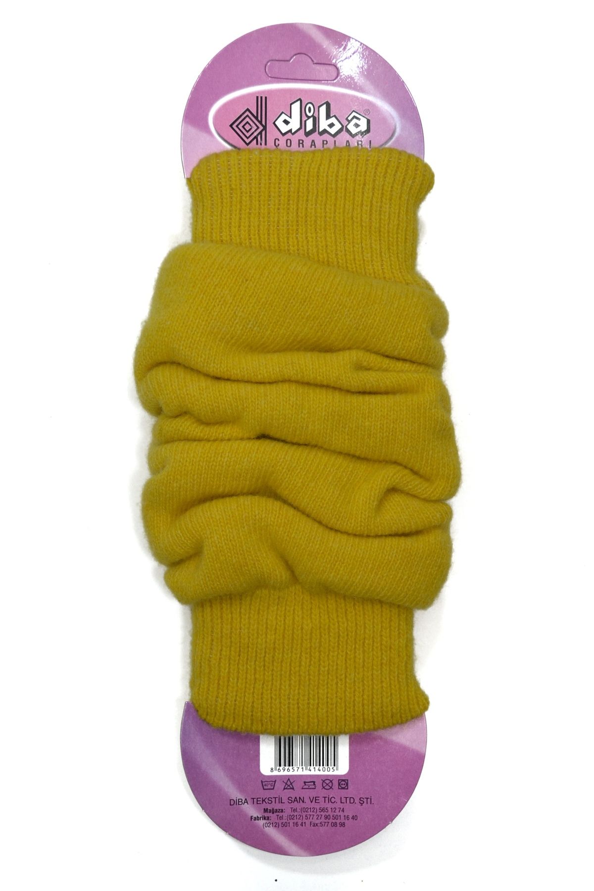 Nitesheys Lambswool Yün Diba Kadın Limon Sarı Kışlık Dizlik Kalın Tozluk Ayaksız Yoga Çorabı Leg Warmers