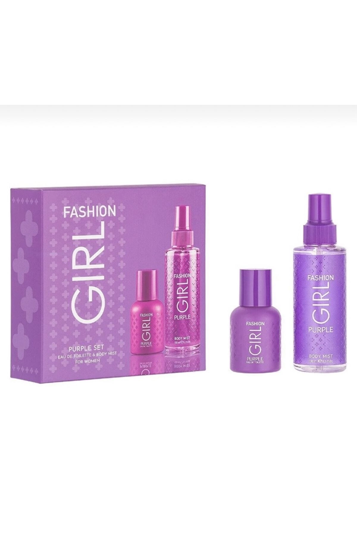 Fashion Girl Purple Mor Edt 50 Ml + Vücut Spreyi 150 Ml Body Mıst Kadın Parfüm Seti
