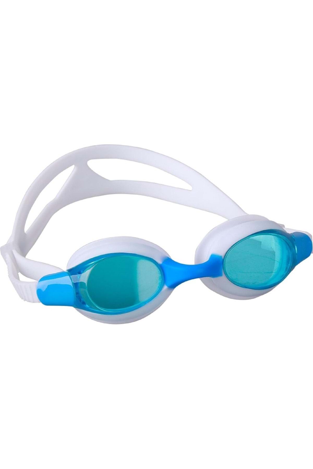 Delta (LÜKS KUTULU) Junior Havuz Deniz Gözlüğü Çocuk Yüzücü Gözlük Mavi