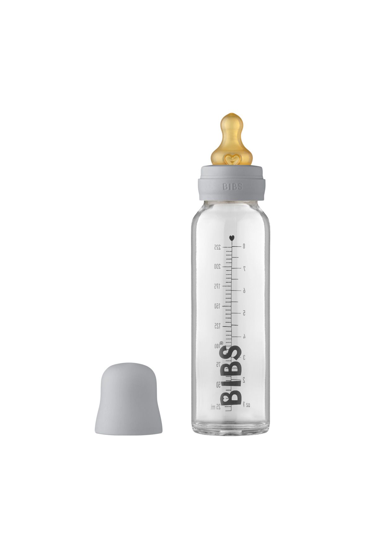Bibs Baby Glass Bottle Complete Set 225ml Cloud