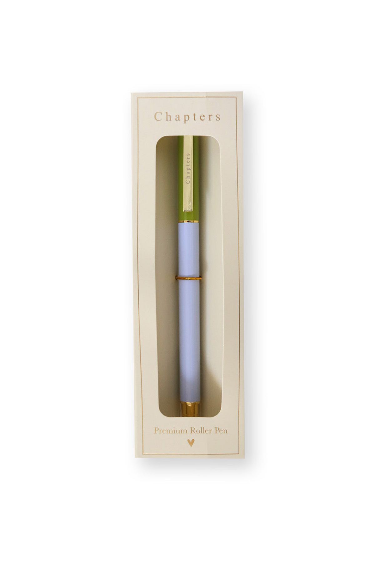 Chapters Premium Roller Pen, Green&Lilac
