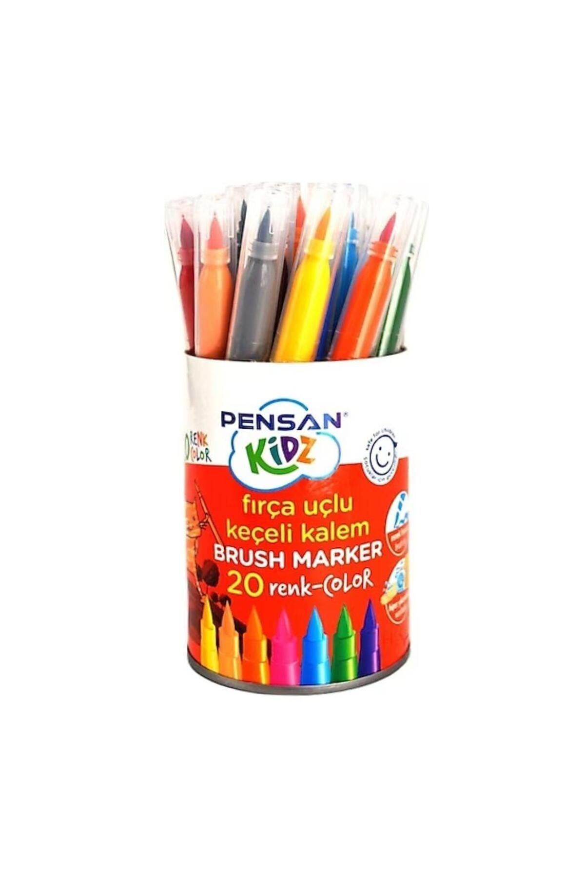Pensan Kidz Fırça Uçlu Kalem 20 Renk
