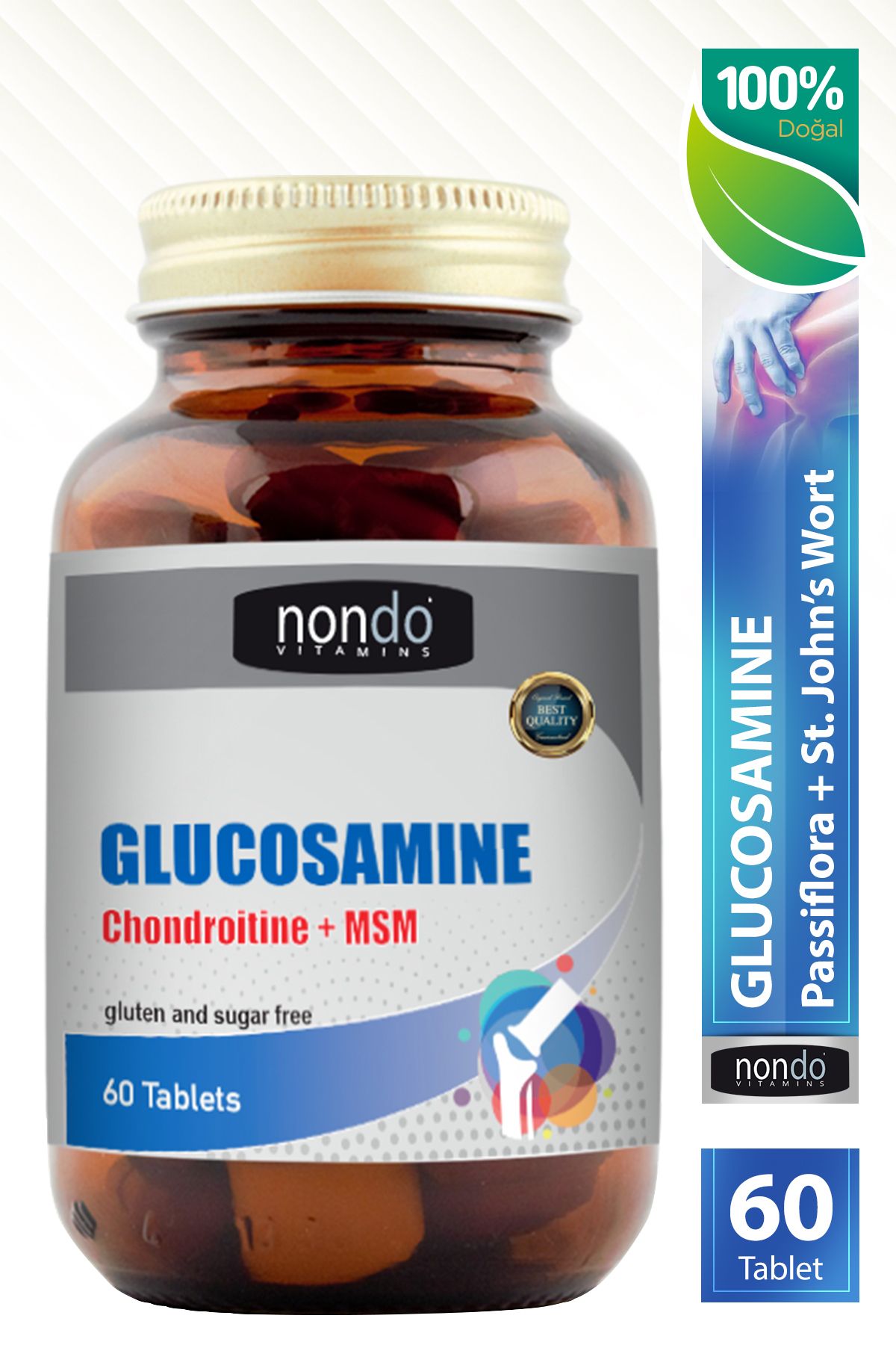 Nondo Glucosamine 60 Tablet (glukozamin, Msm, Chondrotitin)