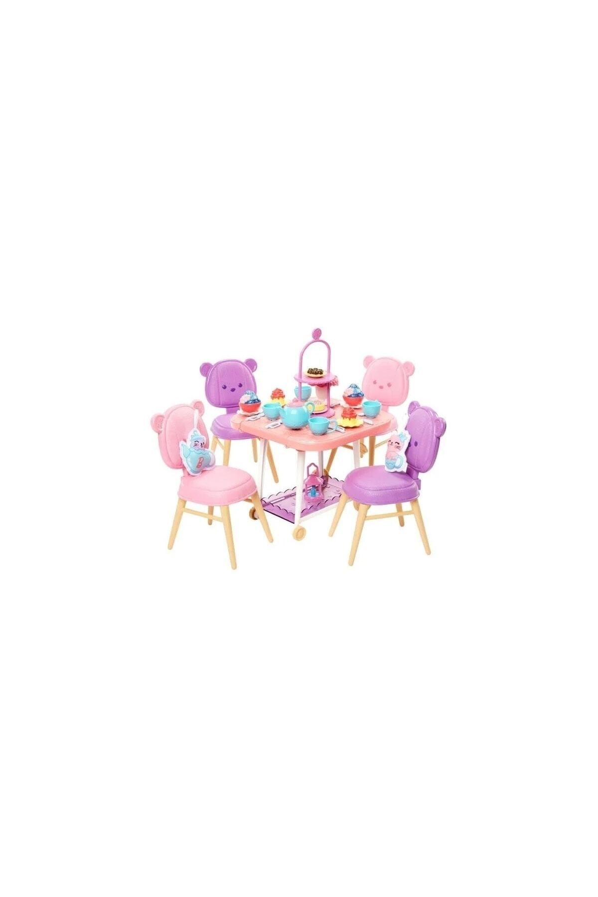 TWOX Çocuk Sevimli Prenses Barbie Bebeğim Çay Partisi Oyun Seti