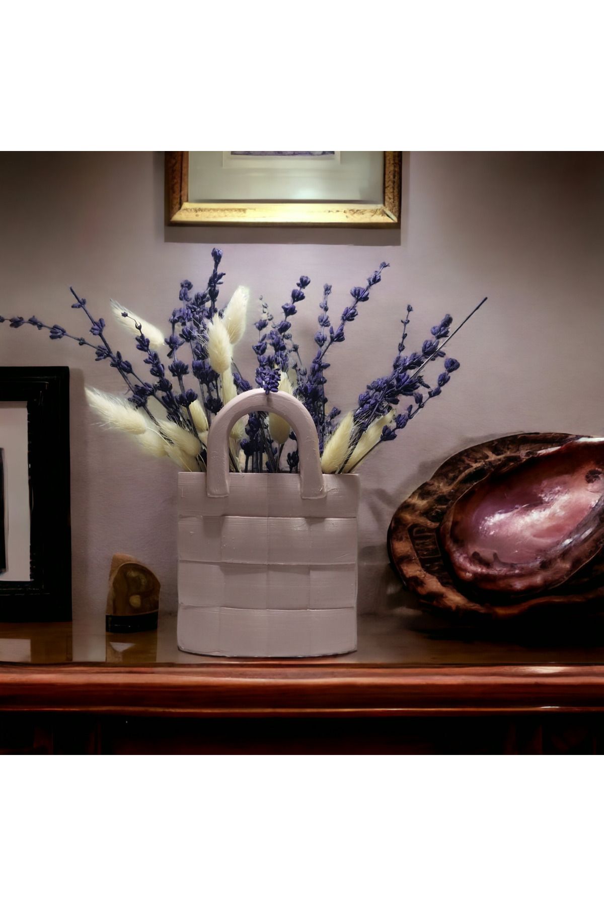 ddecco Çanta vazo yeni model dekoratif aksesuar, biblo,vazo,hediyelik,dekorasyon