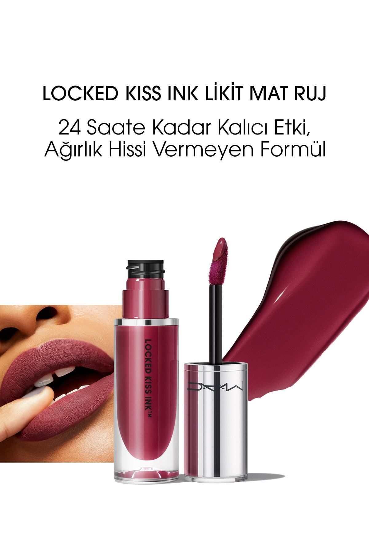 Mac Locked Kiss Ink 24hr Liquid Matte Lipstick - Vixen - 4ml - DEMBA1006