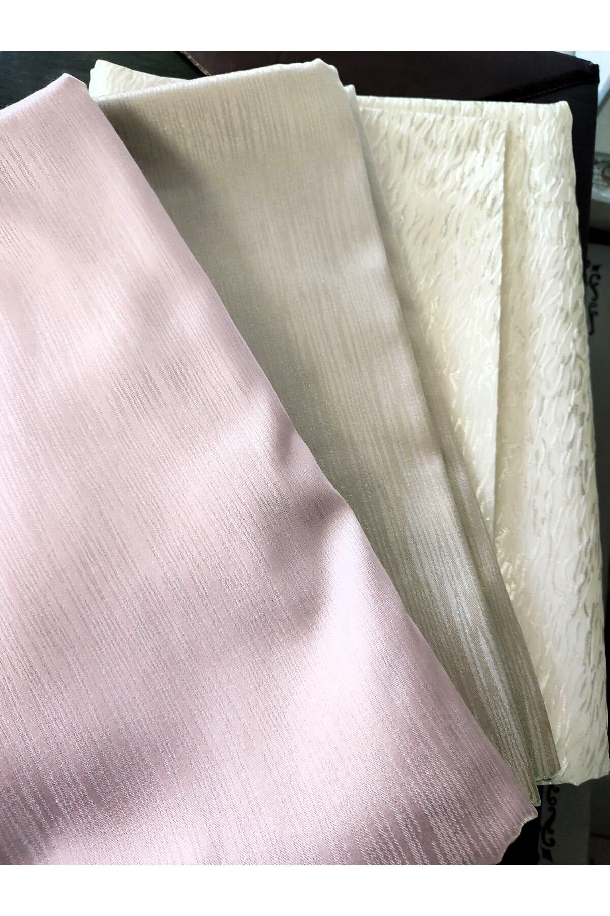 Çt Çeyizci Tekstil Pudra Tek Masa Örtüsü, Özel Dokuma Kumaş Masa Örtüsü 160x220cm