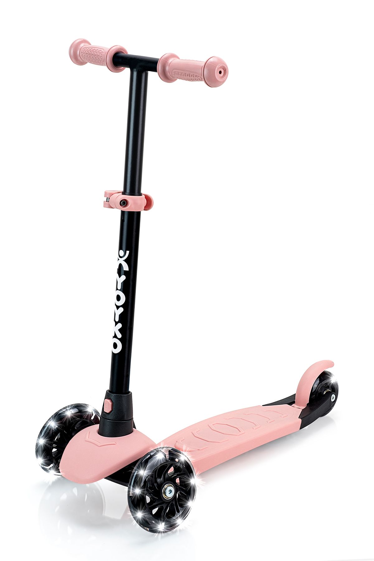 Yoyko Elite 3 Tekerlekli Işıklı Scooter Pembe