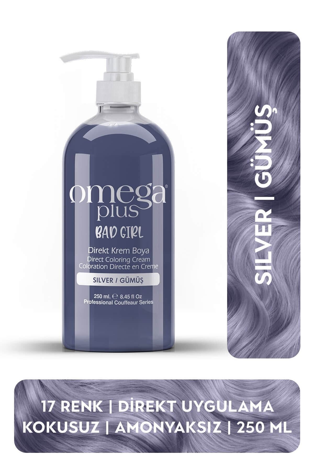 Omega Plus Bad Girl Gümüş Amonyaksız Renkli Saç Boyası 250ml