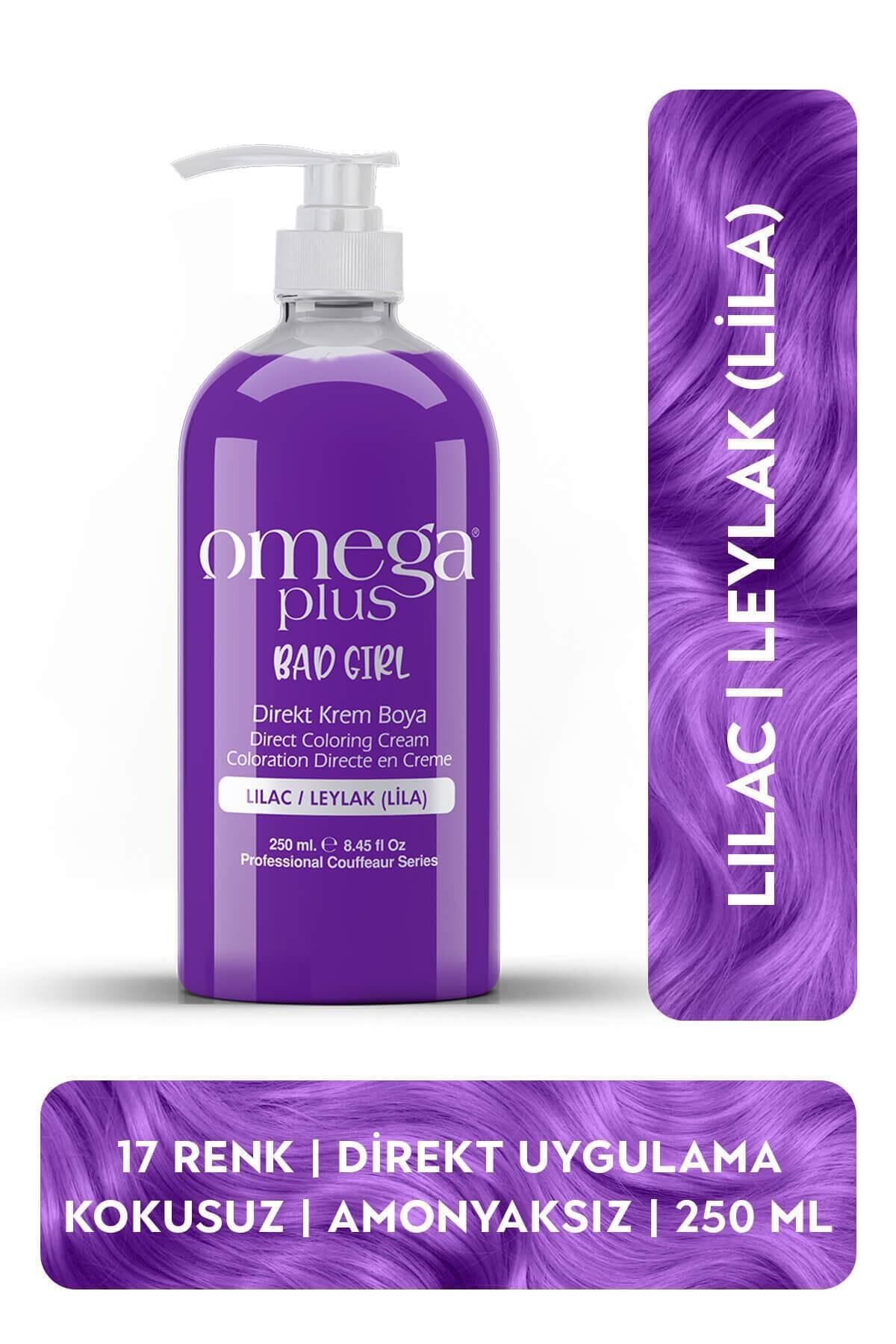 Omega Plus Bad Girl Leylak(lila) Amonyaksız Renkli Saç Boyası 250ml 8681807041926