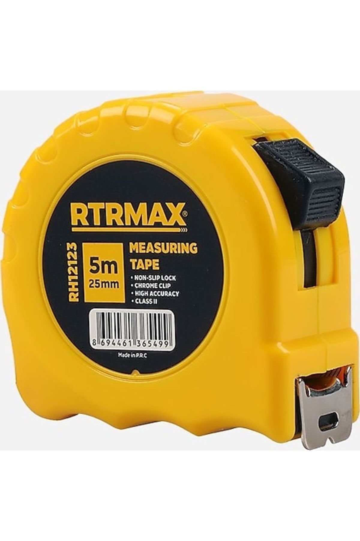 Rtrmax Şerit metre 25mm-5mt RTRmax Rh12123 Sarı