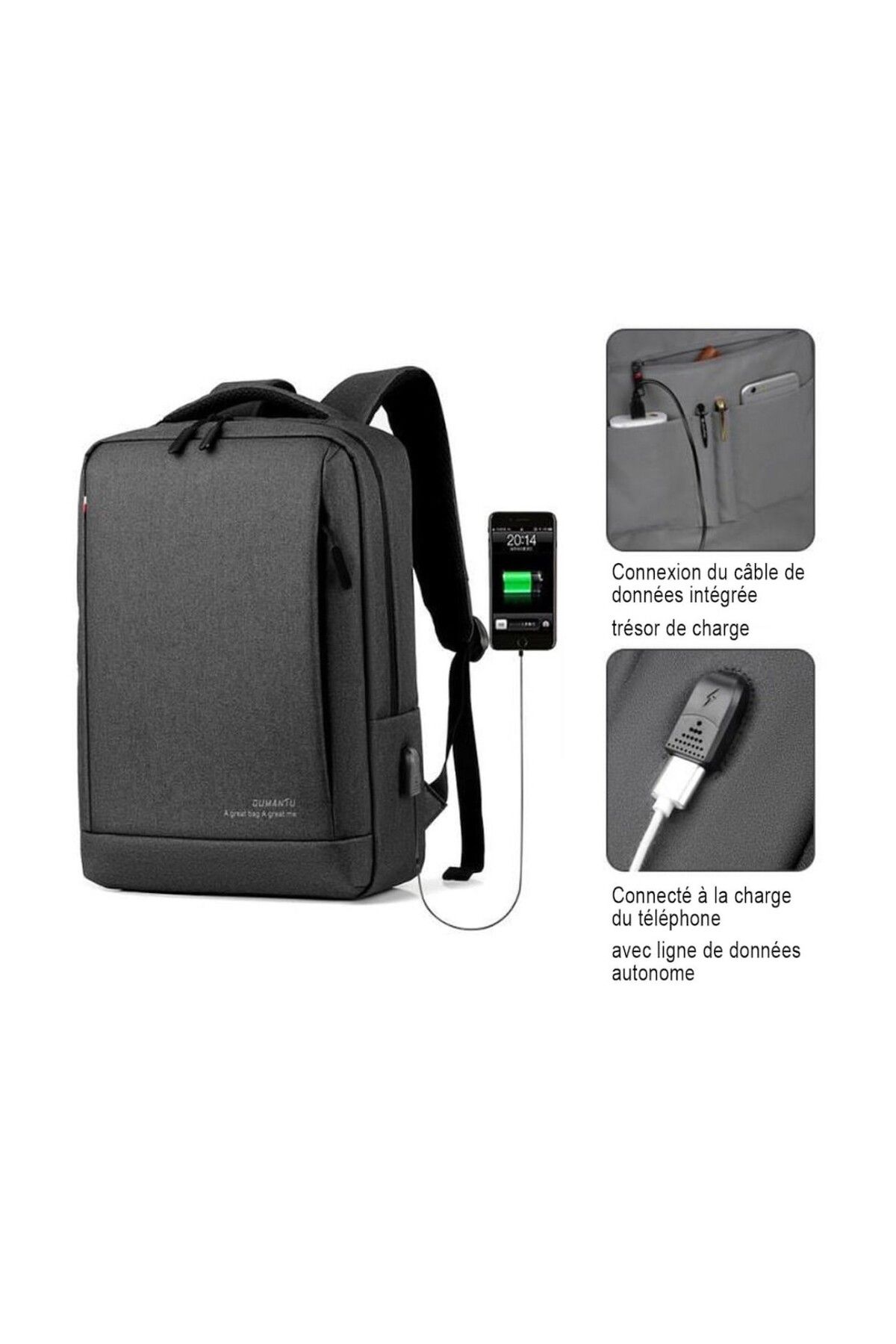 ASUS Dizüstü bilgisayar sırt çantası, 15,6'', USB bağlantı noktası, Siyah