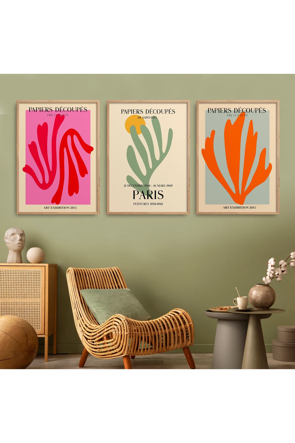 HOMEPACK 3 Parça Çerçeveli Tablo Seti Modern Klasik Poster Tablo HPN157