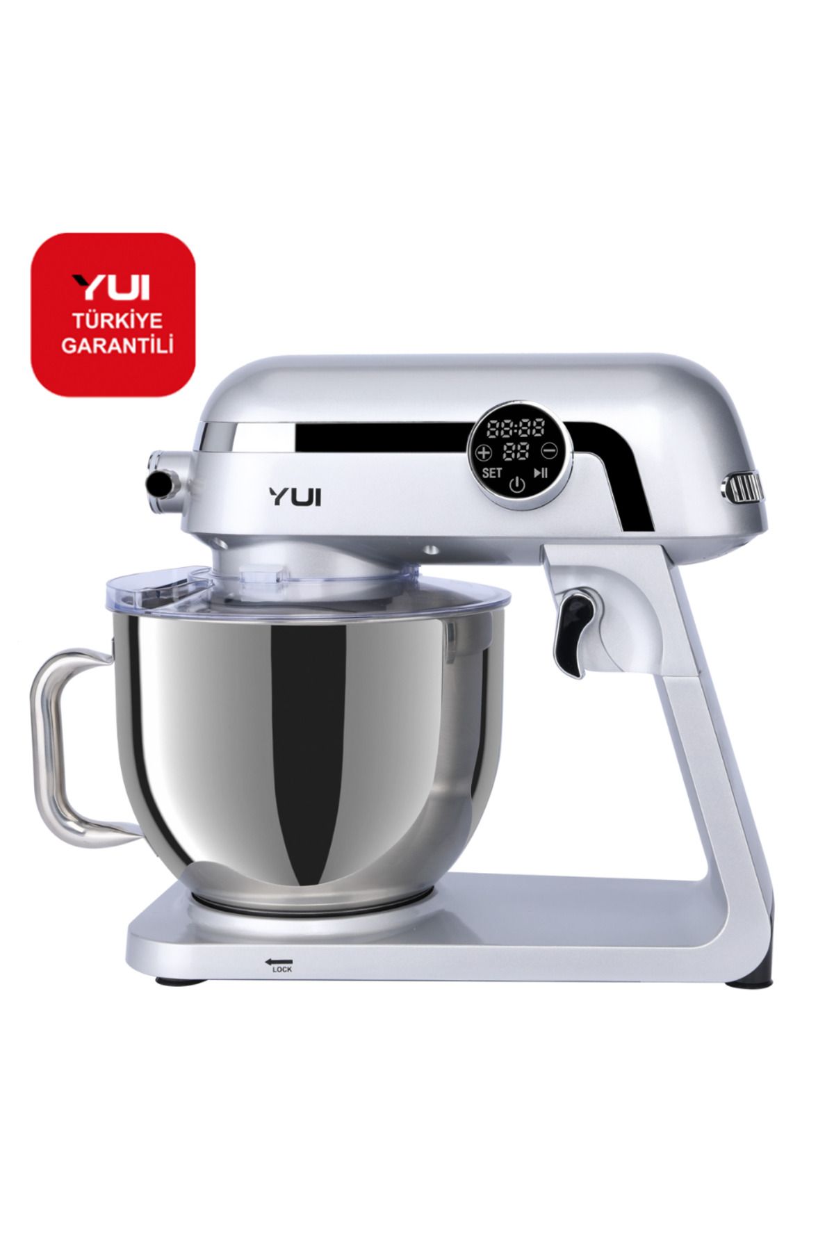 Yui M123 Easy Chef Premium 1800W Dokunmatik Ekran Alüminyum Stand Mikser 7Lt.+Kıyma Başlık Seti