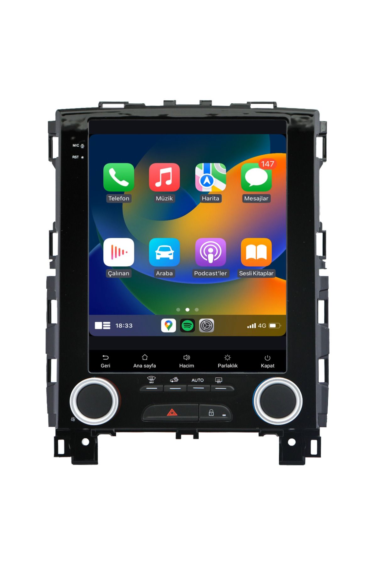 Carvocal Renault Megane 4 Uyumlu Android Multimedya Sistemi (2016-2023)