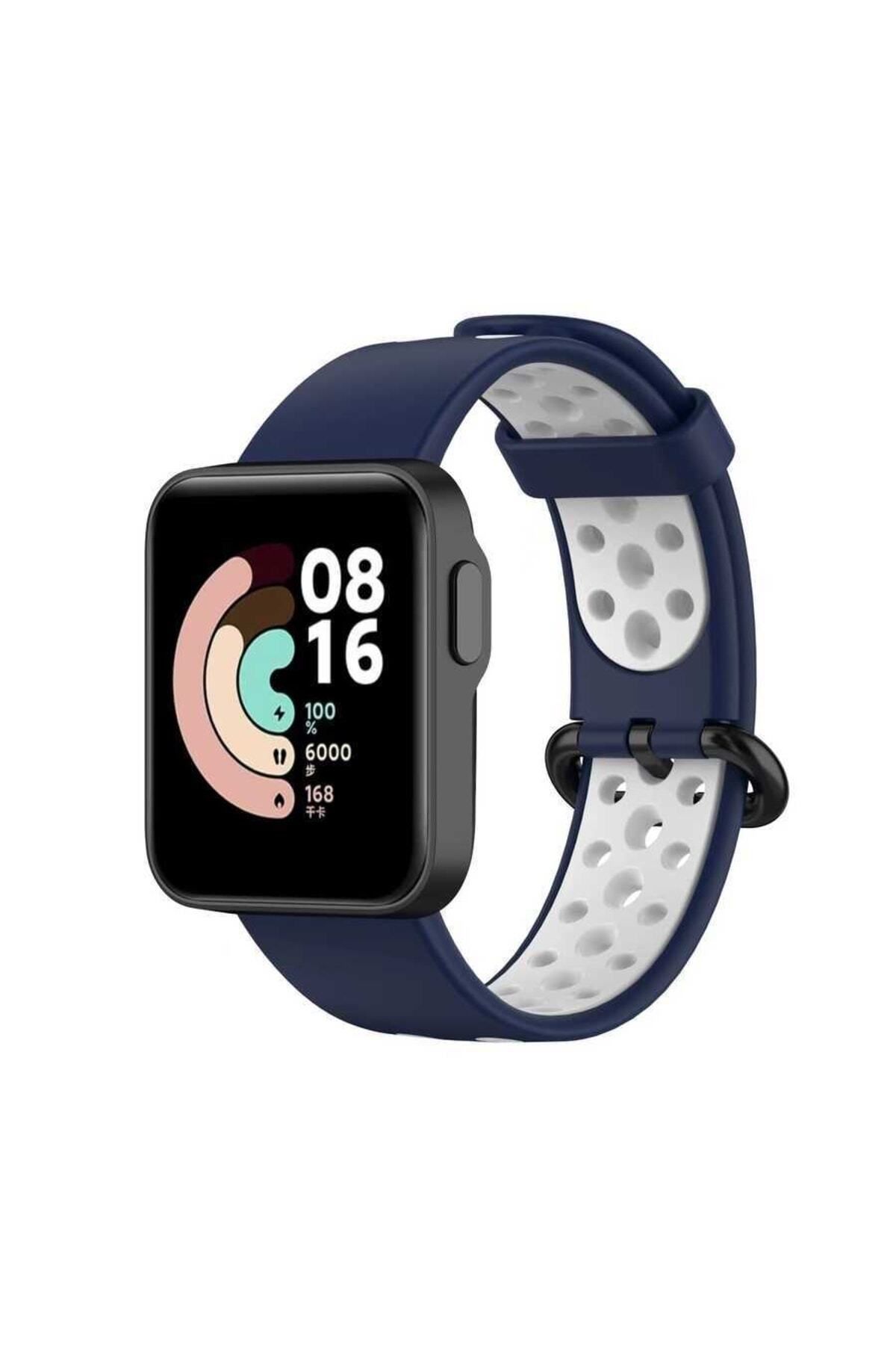 Nezih Case Xiaomi Mi Watch Lite Uyumlu A+ Kalite Nike Delikli Spor Silikon Kordon/kayış