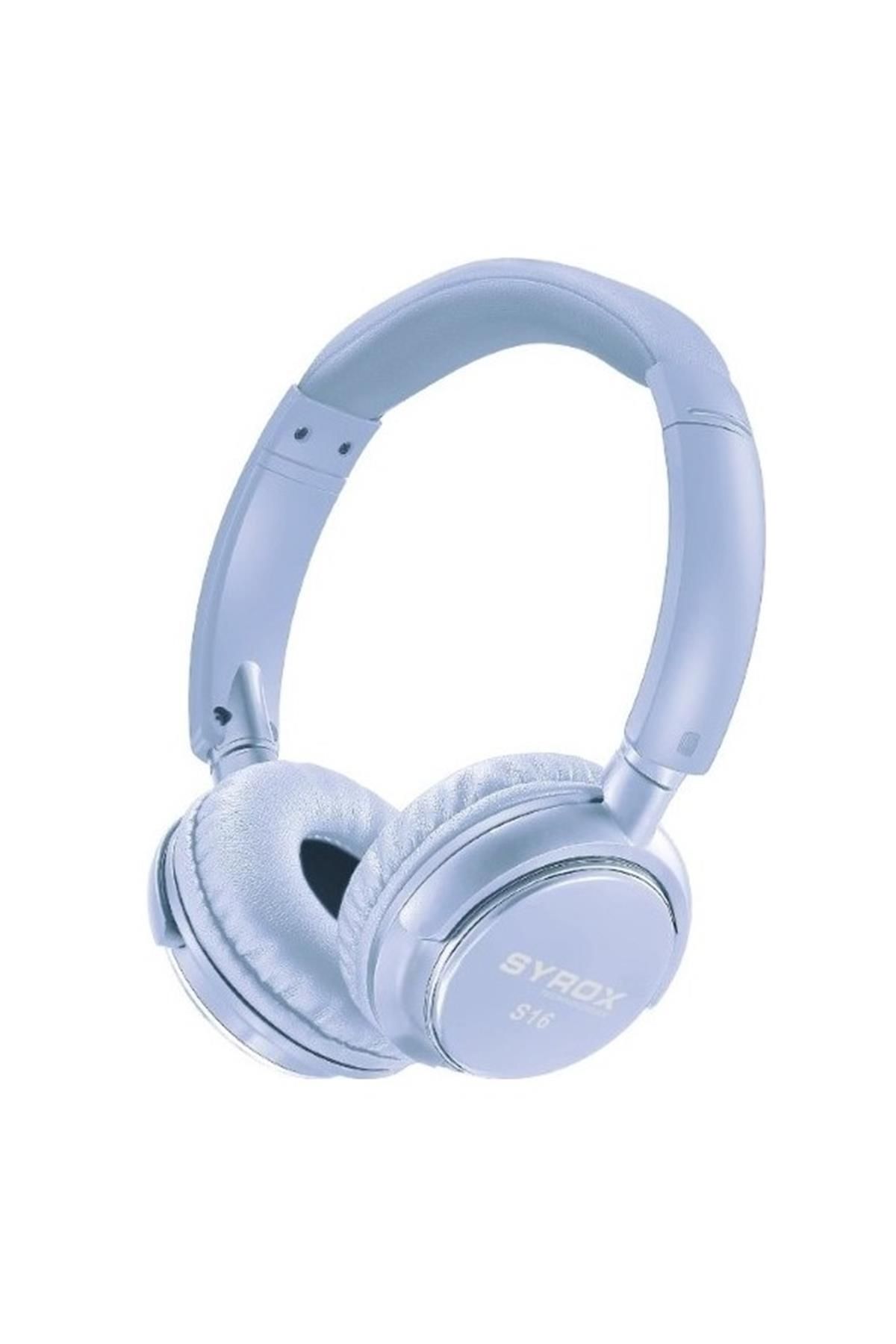 Syrox S16 Kablosuz Hafıza Kartlı Bluetooth Kulak Üstü Kulaklık