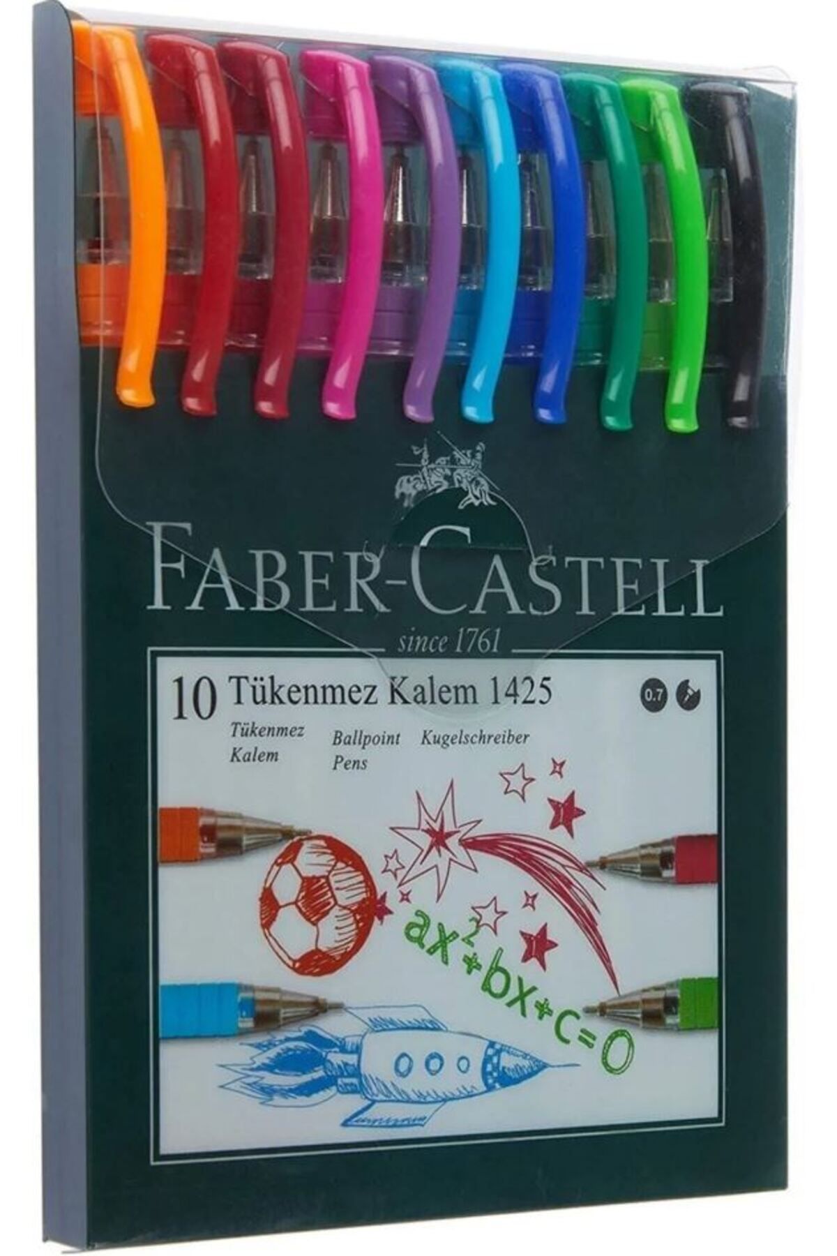 Faber Castell İğne Uçlu Tükenmez Kalem 10'Lu