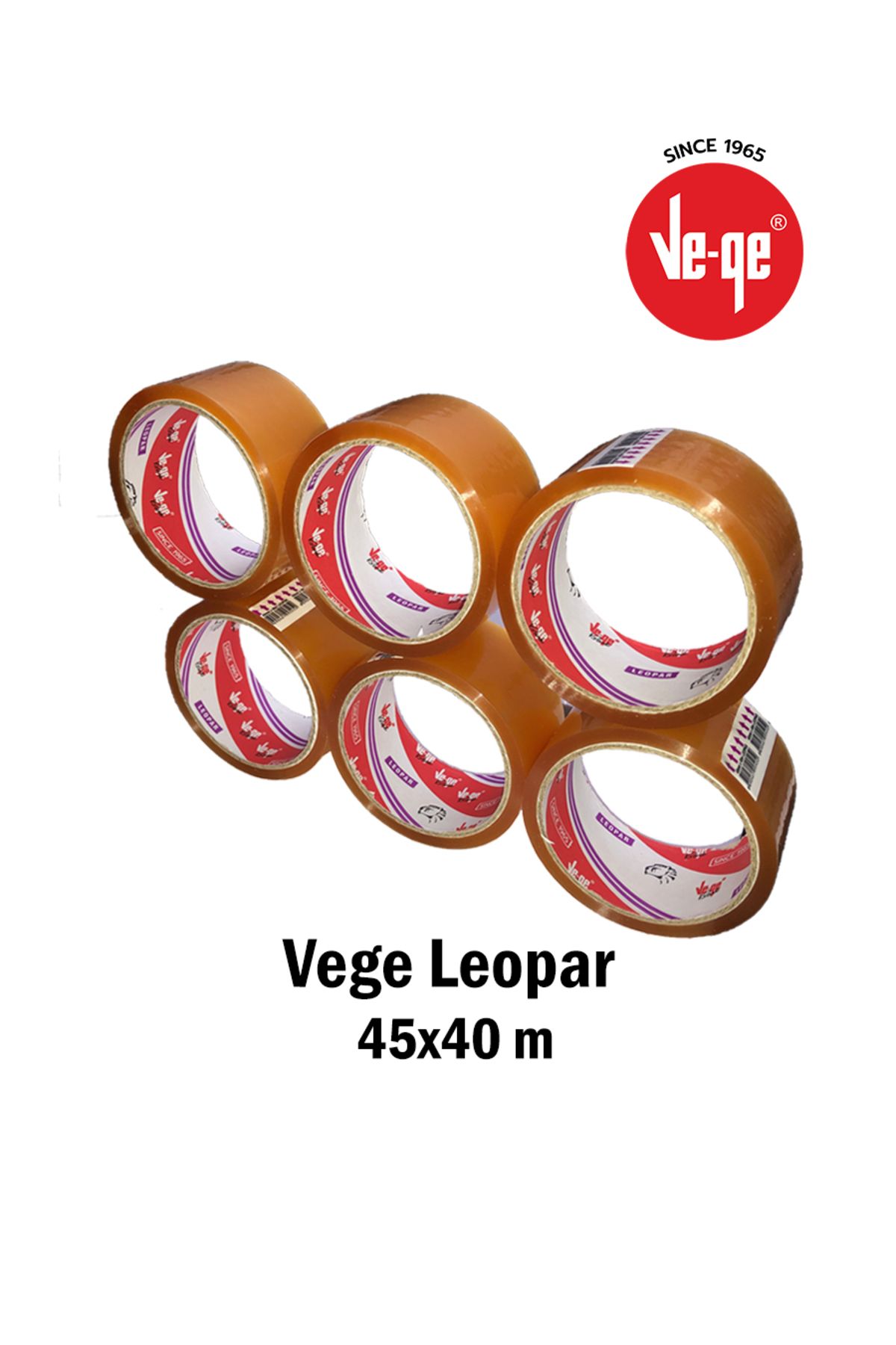 vege – Leopar Koli Bandı 45x40m Şeffaf – 6 Adet