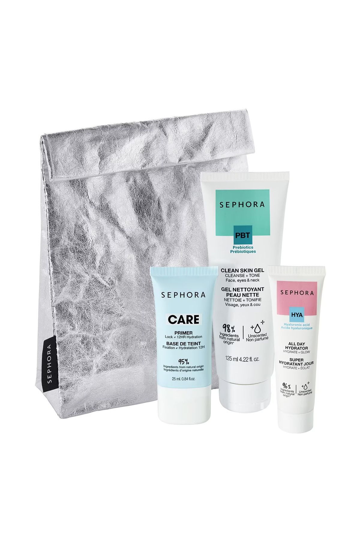 Sephora Clean Skin Gel-All Day Hydrator-Face Primer Yüz Bakım Seti