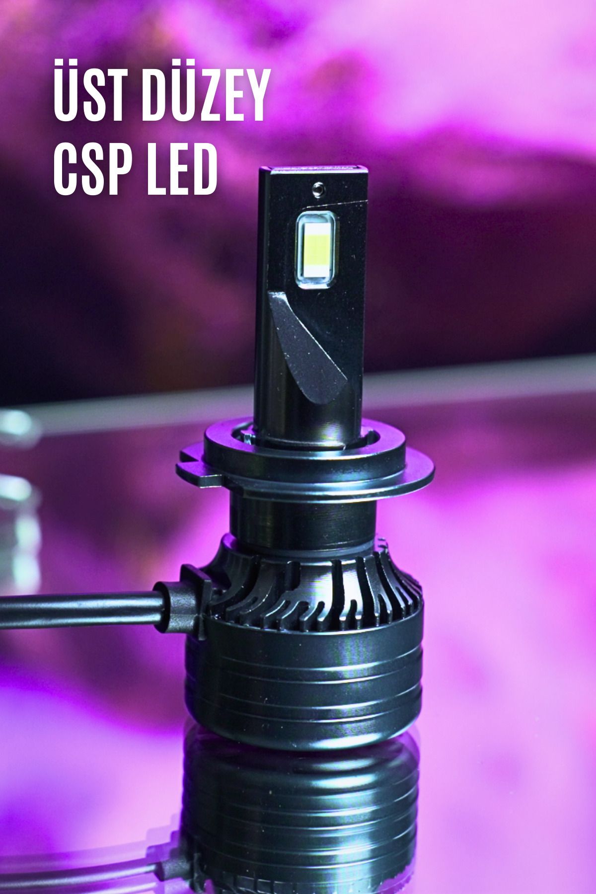 Typhoon ALPHA H4 CSP Led Xenon Canbus'Lı Yeni Seri Mercek Etkili Odak Çizgili 12-24 Volt Uyumlu Sessiz Fan