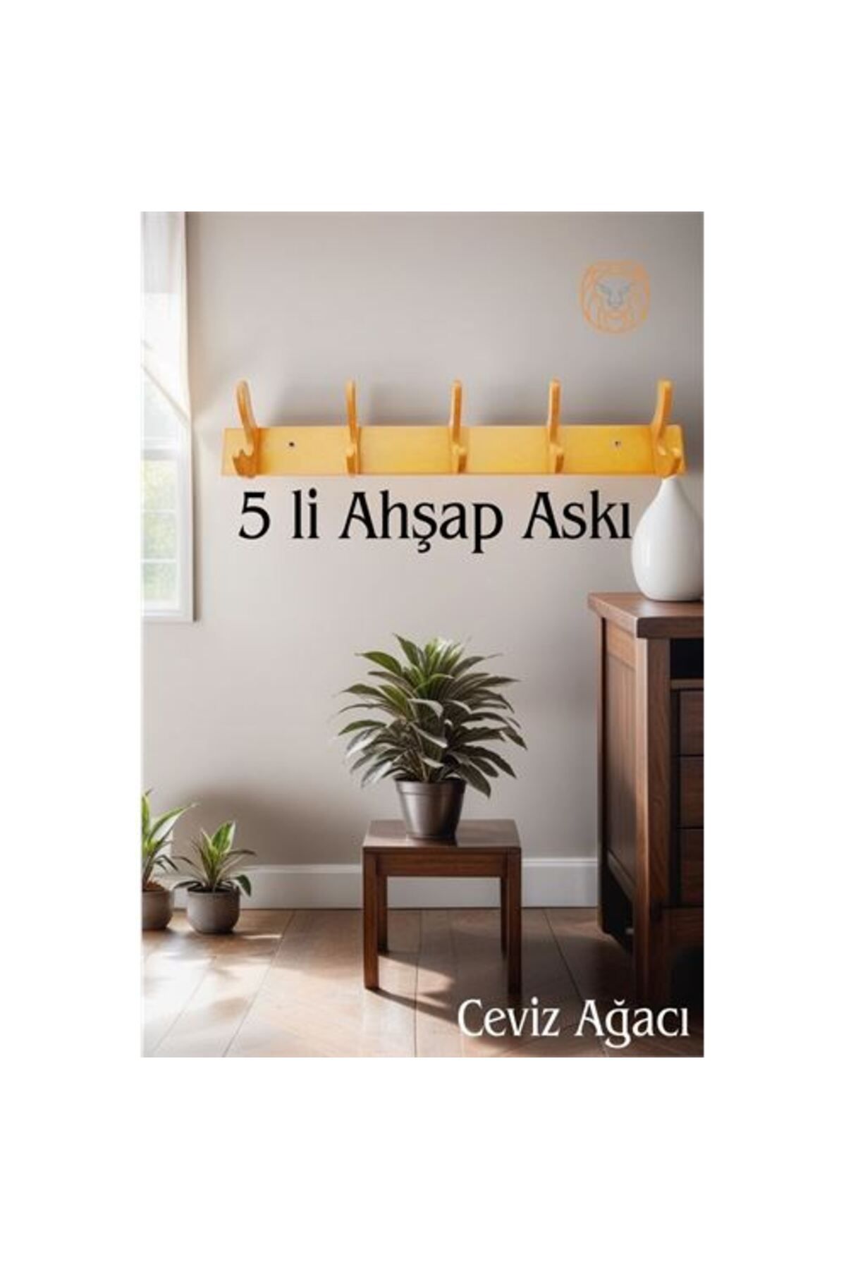 Transformacion Ahşap 5 Pinli Duvar Askısı Giovanniello Design 719379