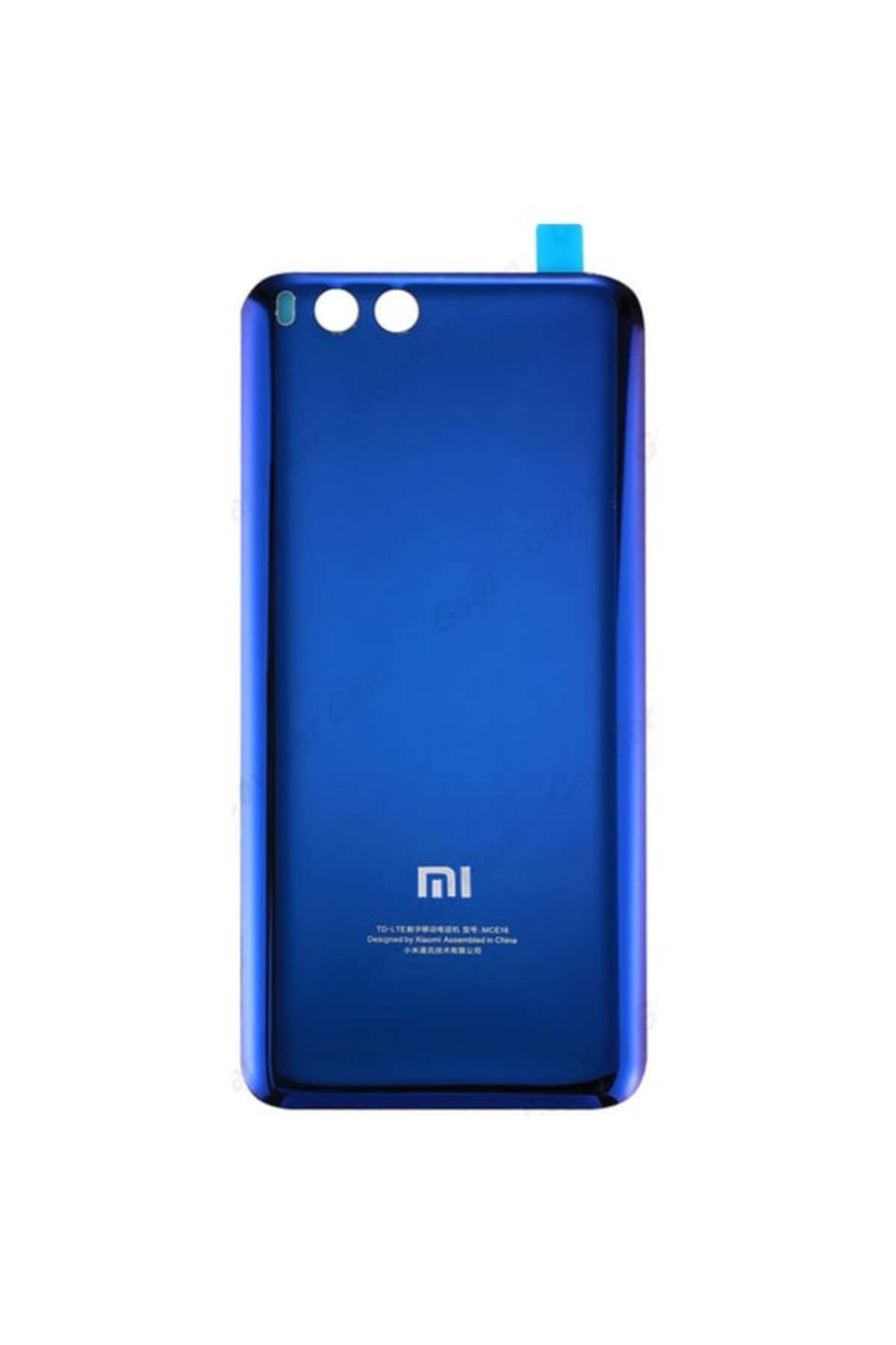 OEM Xiaomi Mi 6 Batarya Pil Kapağı Cam (Mavi)