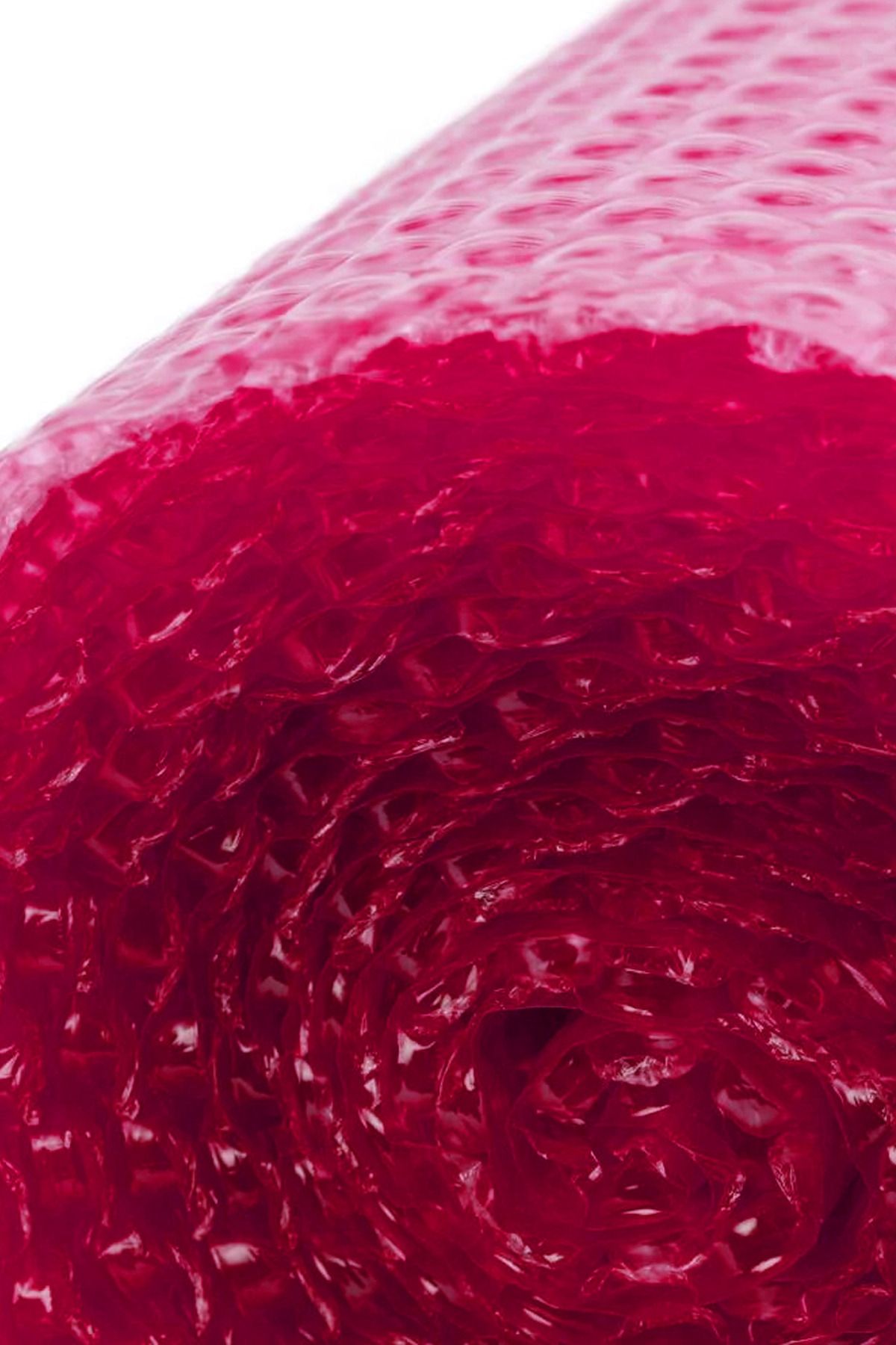 Aydınlar Ambalaj 50cmx50m 100gr Kalın Kırmızı Ambalaj Poşeti Balonlu Havalı Naylon Patpat Pıtpıt Taşınma Poşet