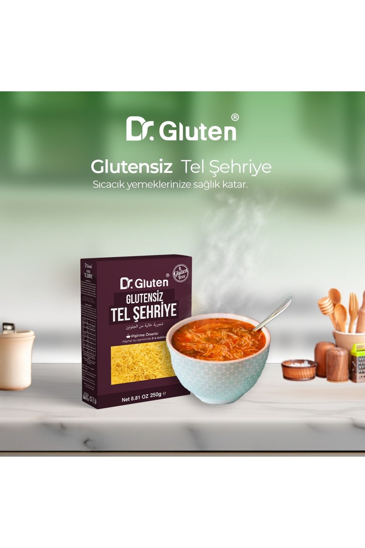 Dr.Gluten Glutensiz Tel Şehriye 250 G