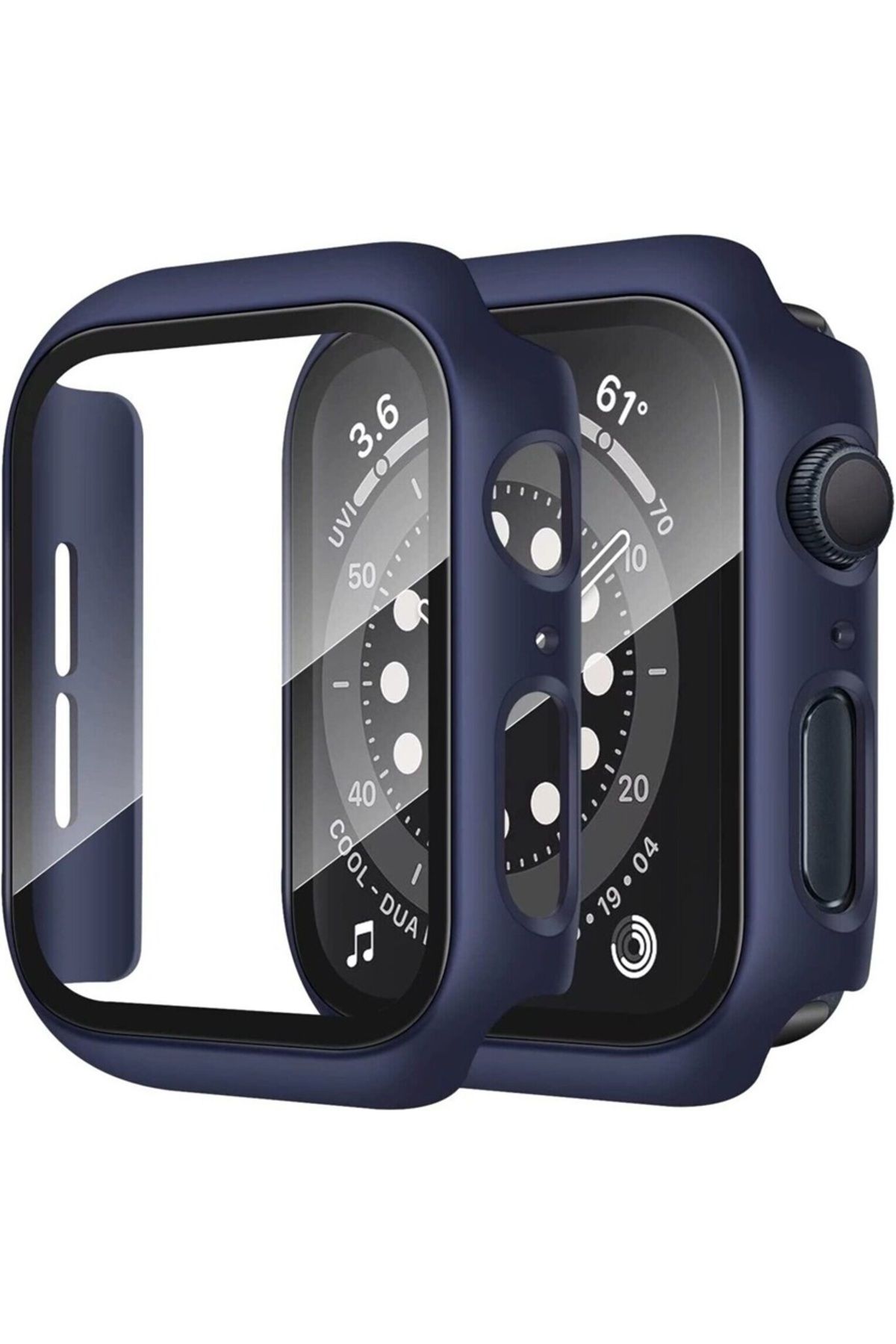 Nezih Case Apple Watch Seri 7/8/9 45mm Uyumlu Tam Koruma Kasa ve Ekran Koruyucu