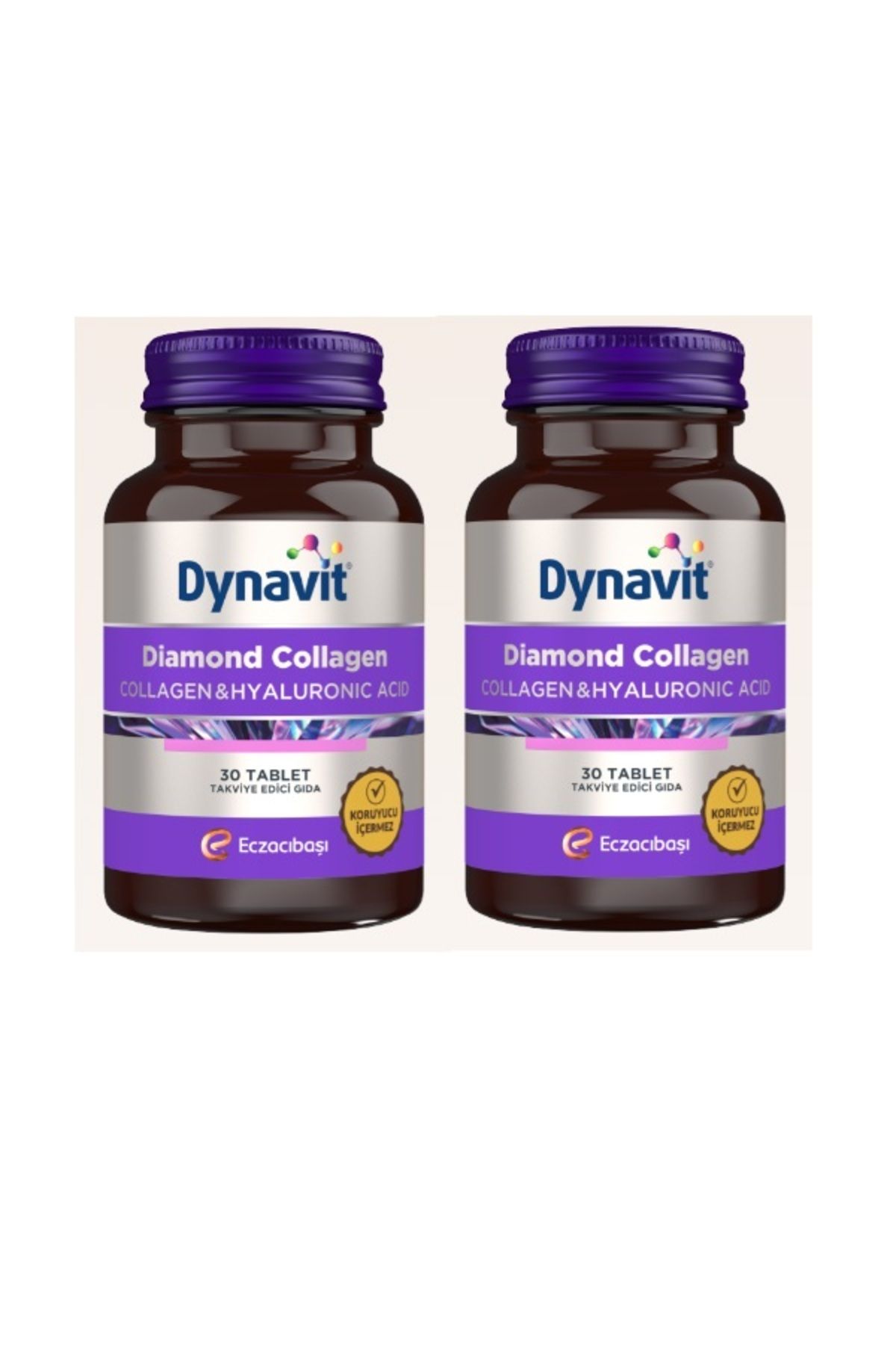 Dynavit Diamond Collagen & Hyaluronic Acid 30 Tablet X 2 Adet