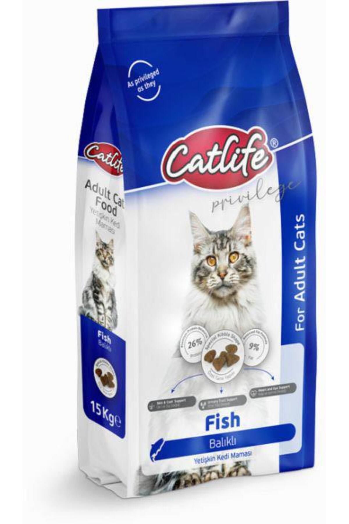 Catlife Balıklı Yetişkin Kedi Maması 15kg