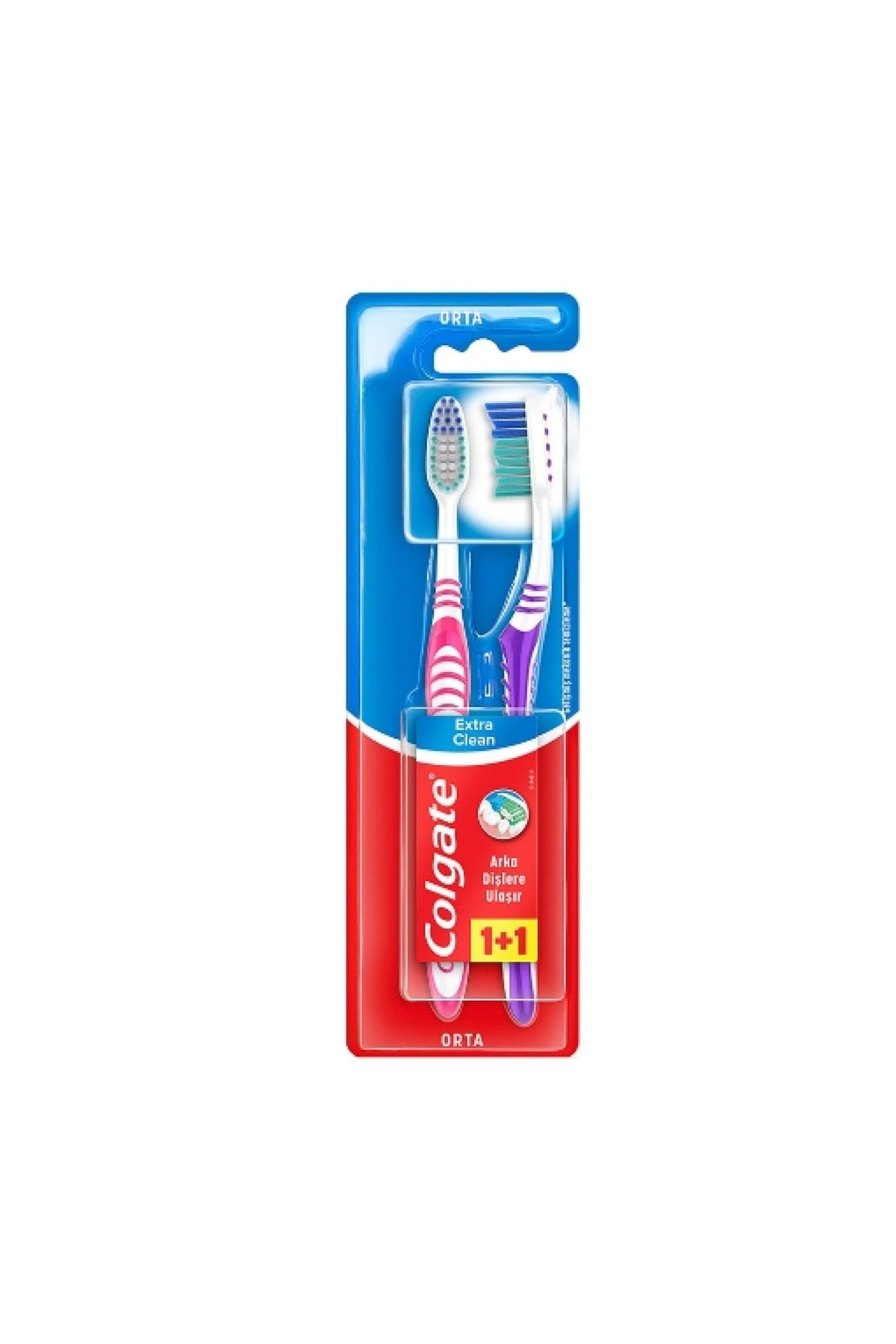 Colgate Diş Fırçası Extra Clean 1+1 Med (24'lü)