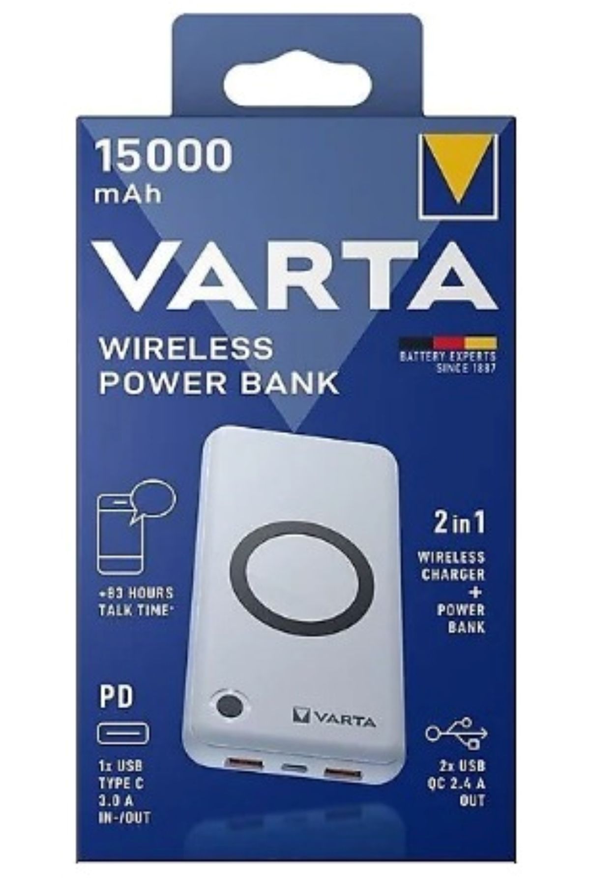 Varta WİRELESS POWERBANK 15000 MAH