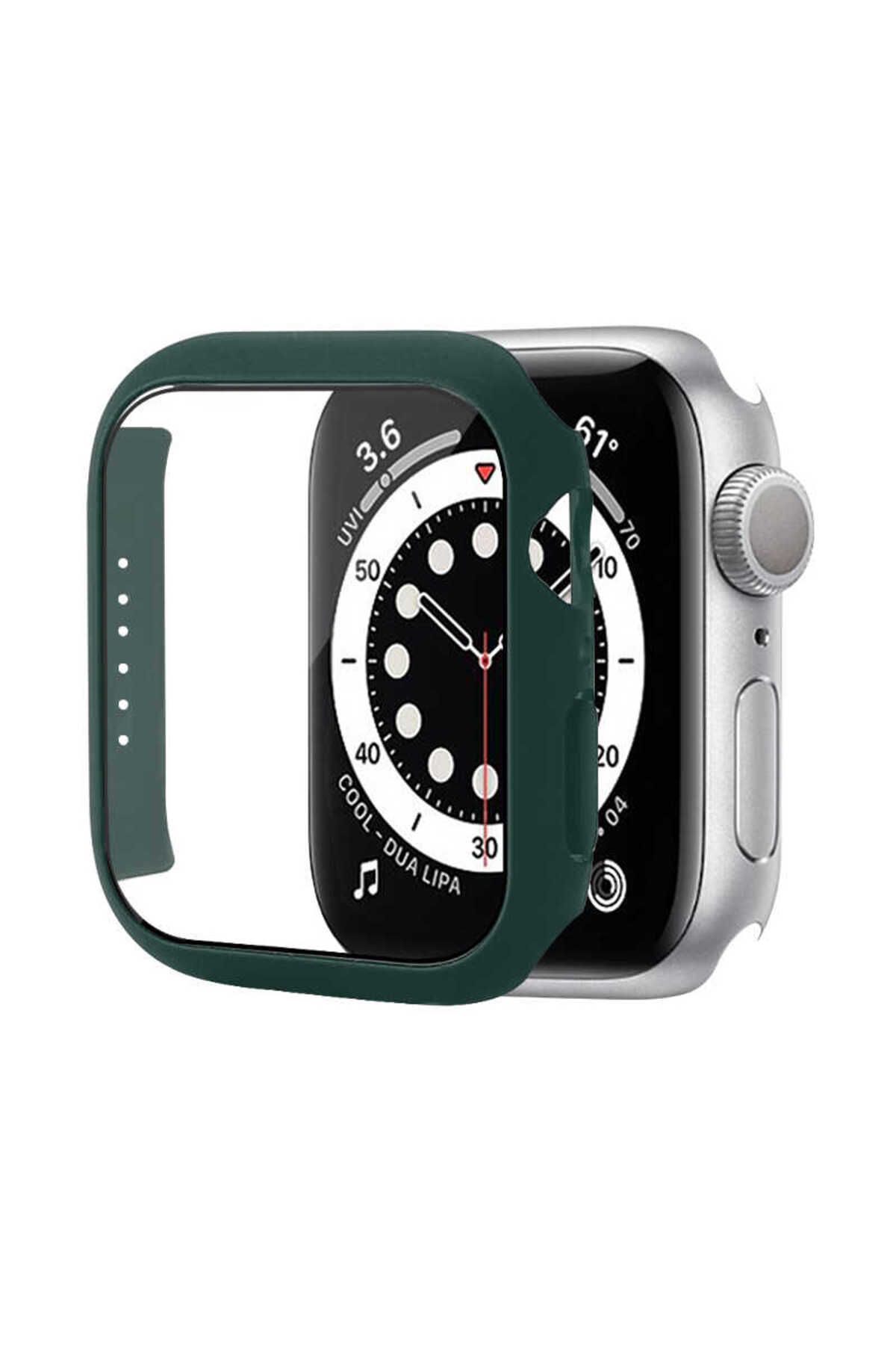 Nezih Case Apple Watch Seri 7/8/9 41mm Uyumlu Tam Koruma Kasa ve Ekran Koruyucu