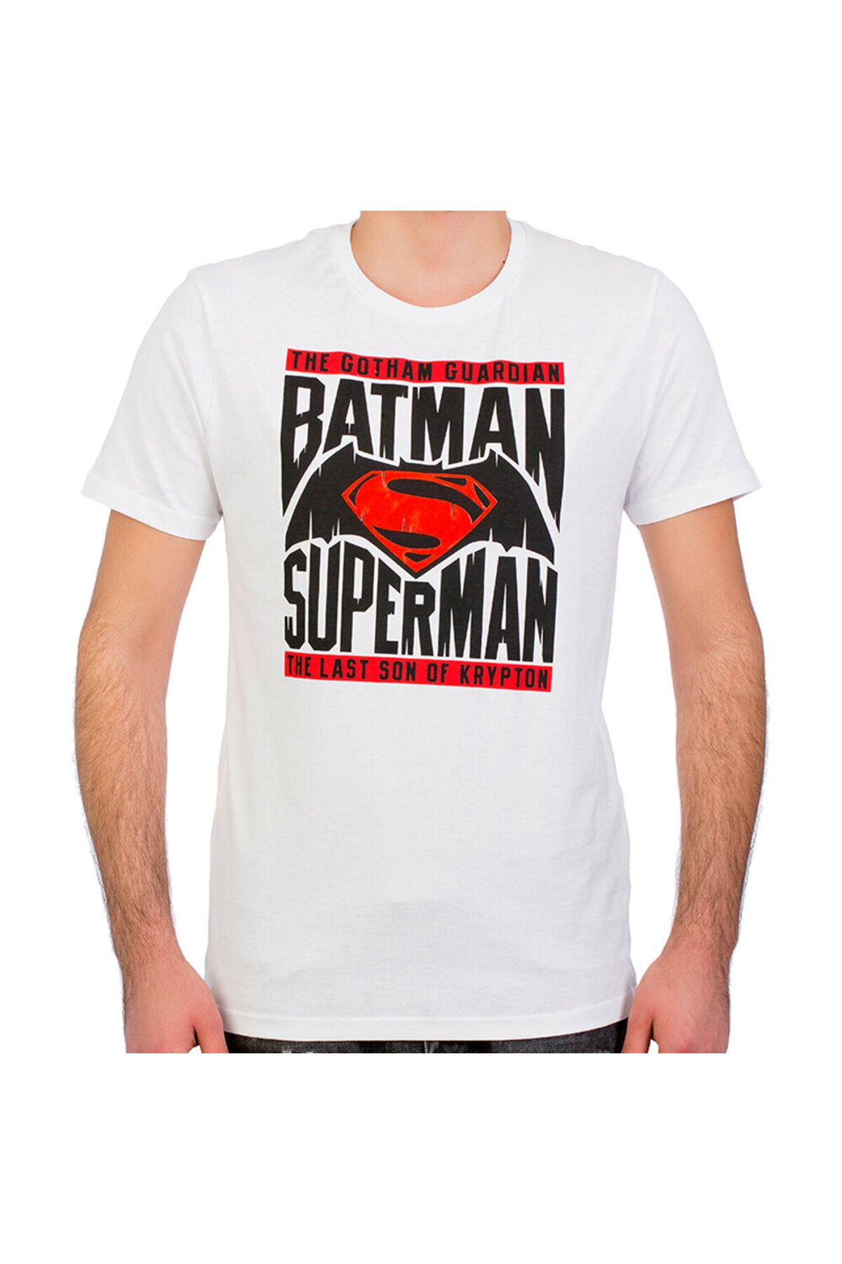 Batman Beyaz Erkek T-shirt